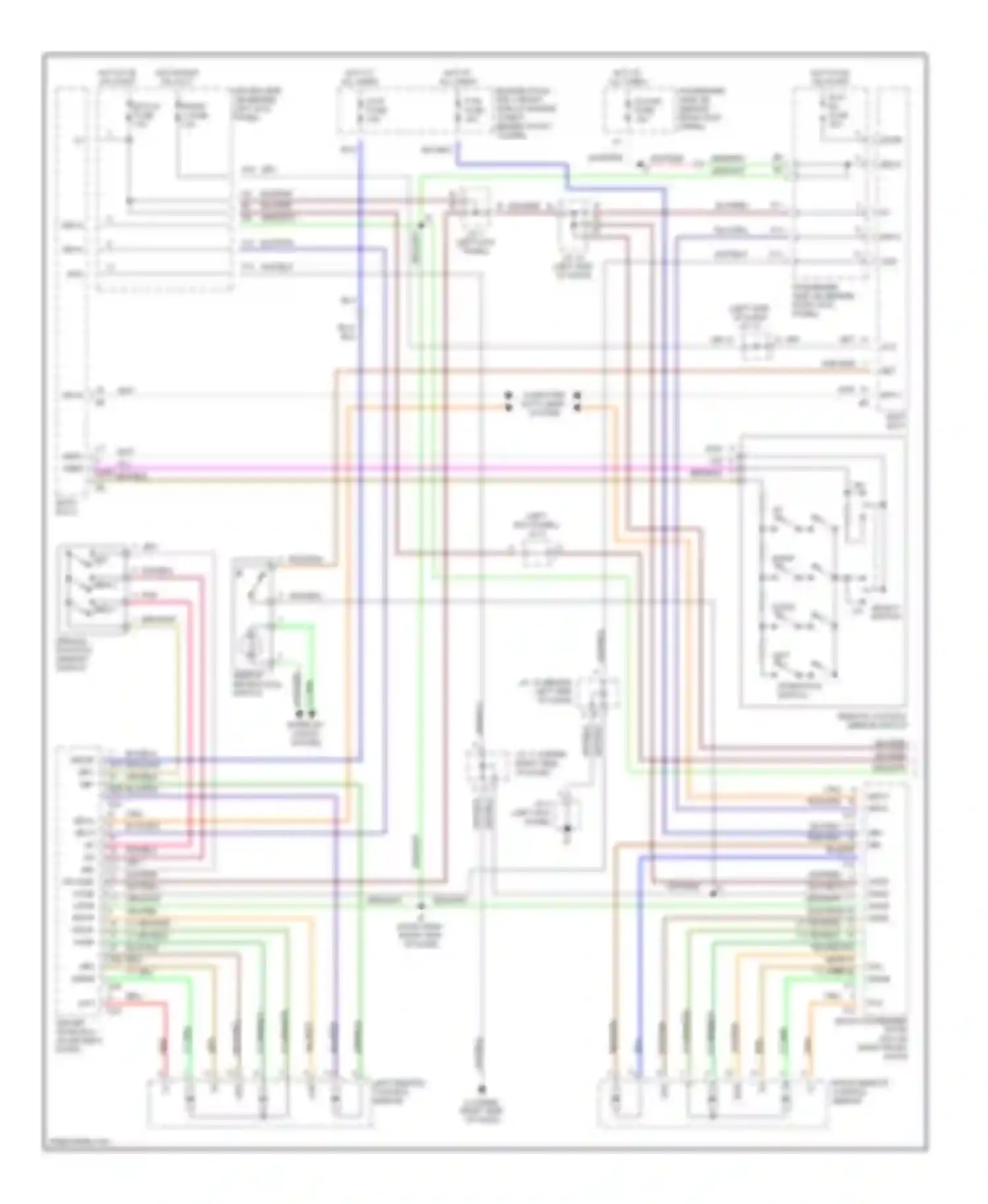 GS Lexus II facelift (2000-2004): Memory system circuits (1 of 2)