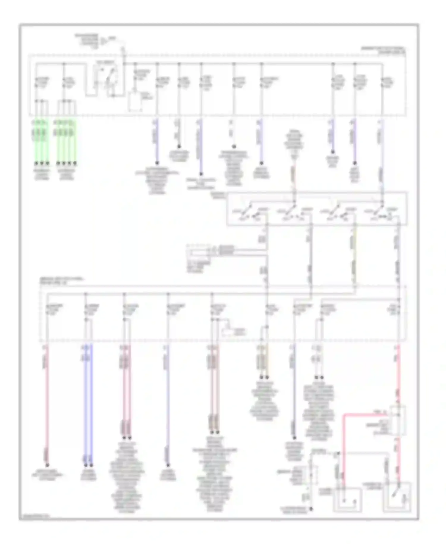 GS Lexus II facelift (2000-2004): Power distribution circuit (2 of 2)