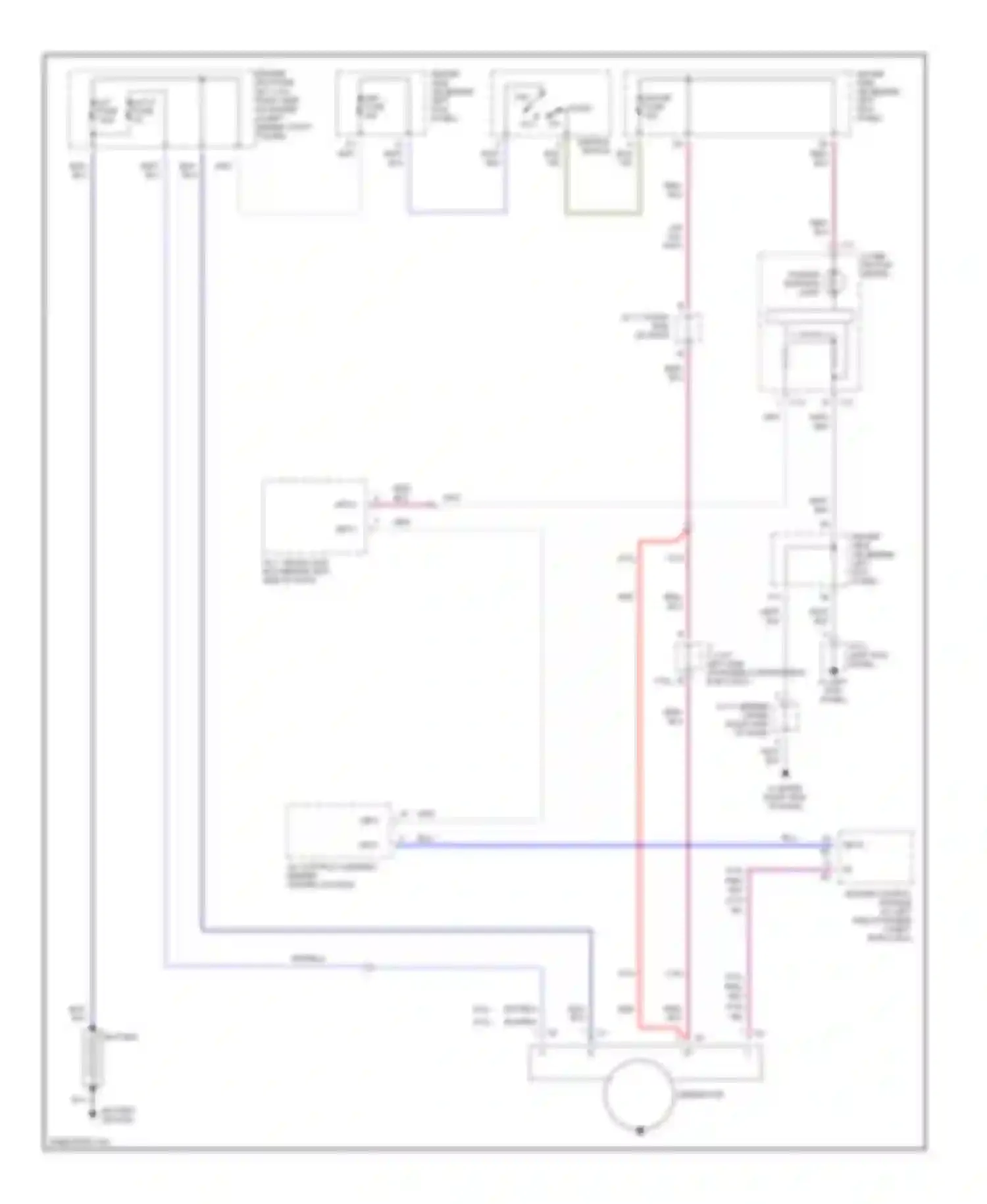 GS Lexus II facelift (2000-2004): Charging circuit