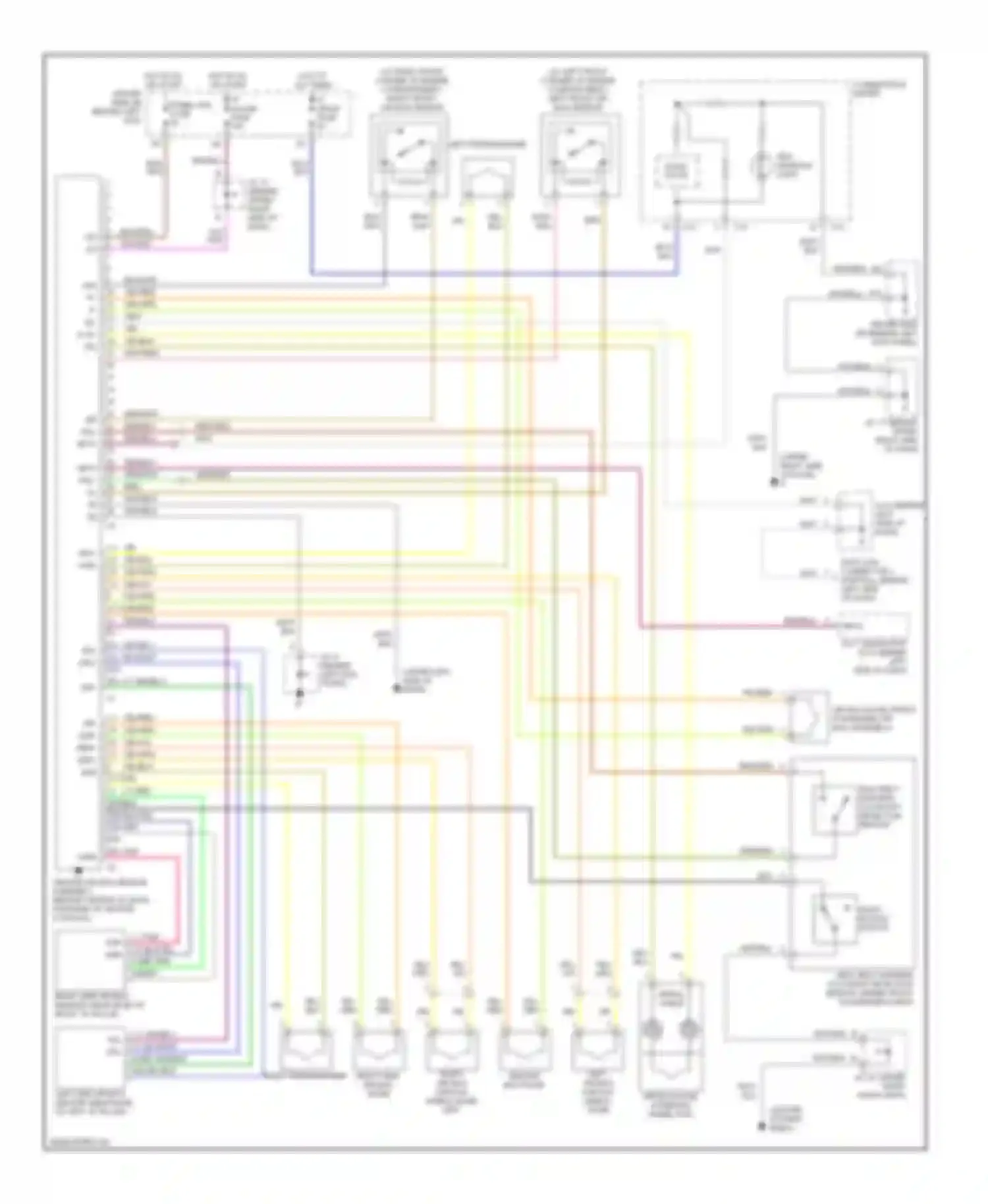 GS Lexus II facelift (2000-2004): Supplemental restraint circuit