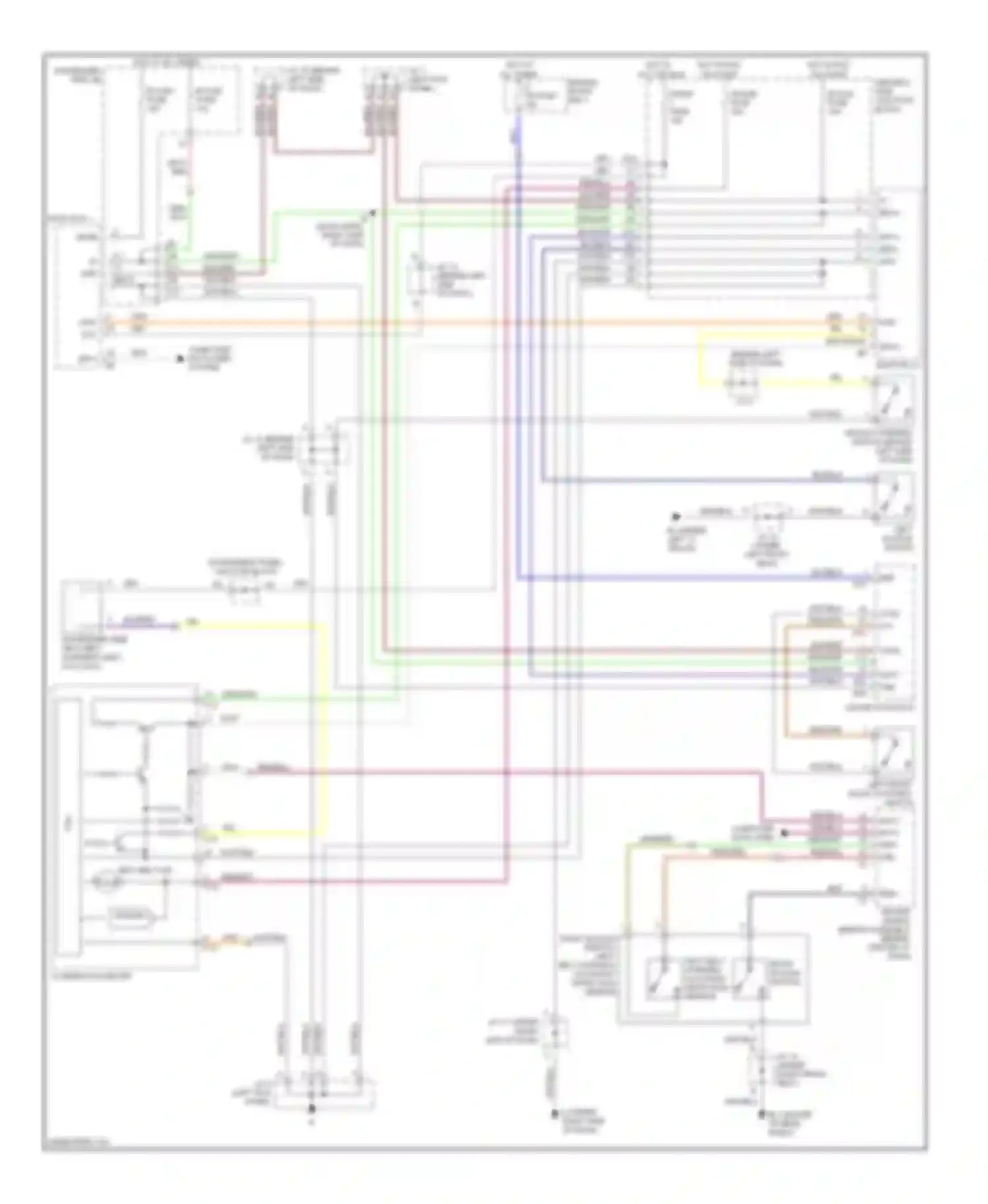GS Lexus II facelift (2000-2004): Warning system circuits