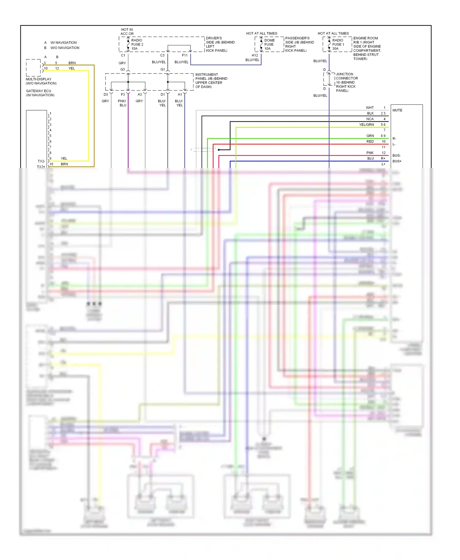 Wiring diagram 5 6 wf- rl- for Lexus GS II facelift (2000-2004) (1 of 1)