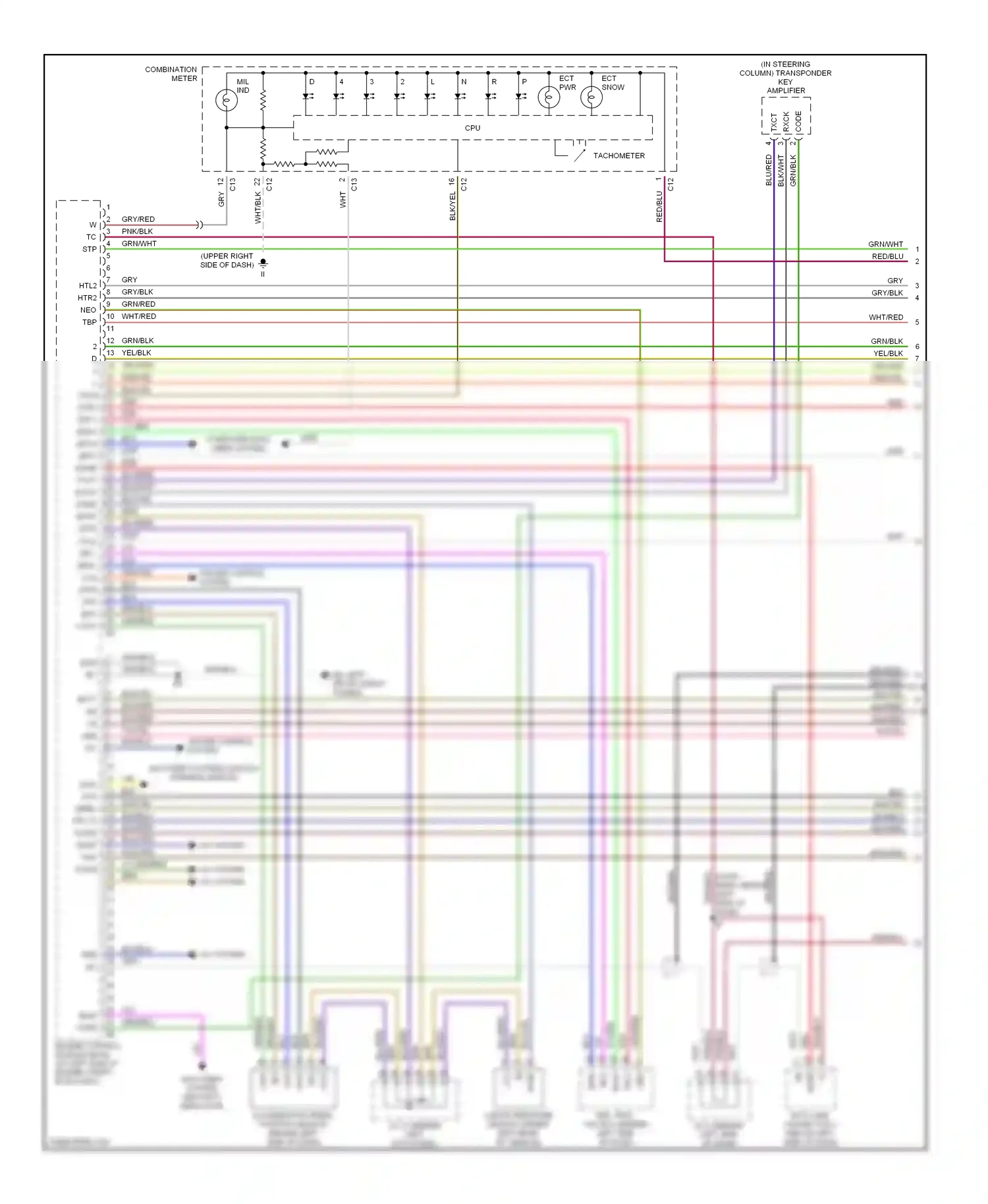 Wiring diagram +b +bm st- for Lexus GS II facelift (2000-2004) (1 of 1)