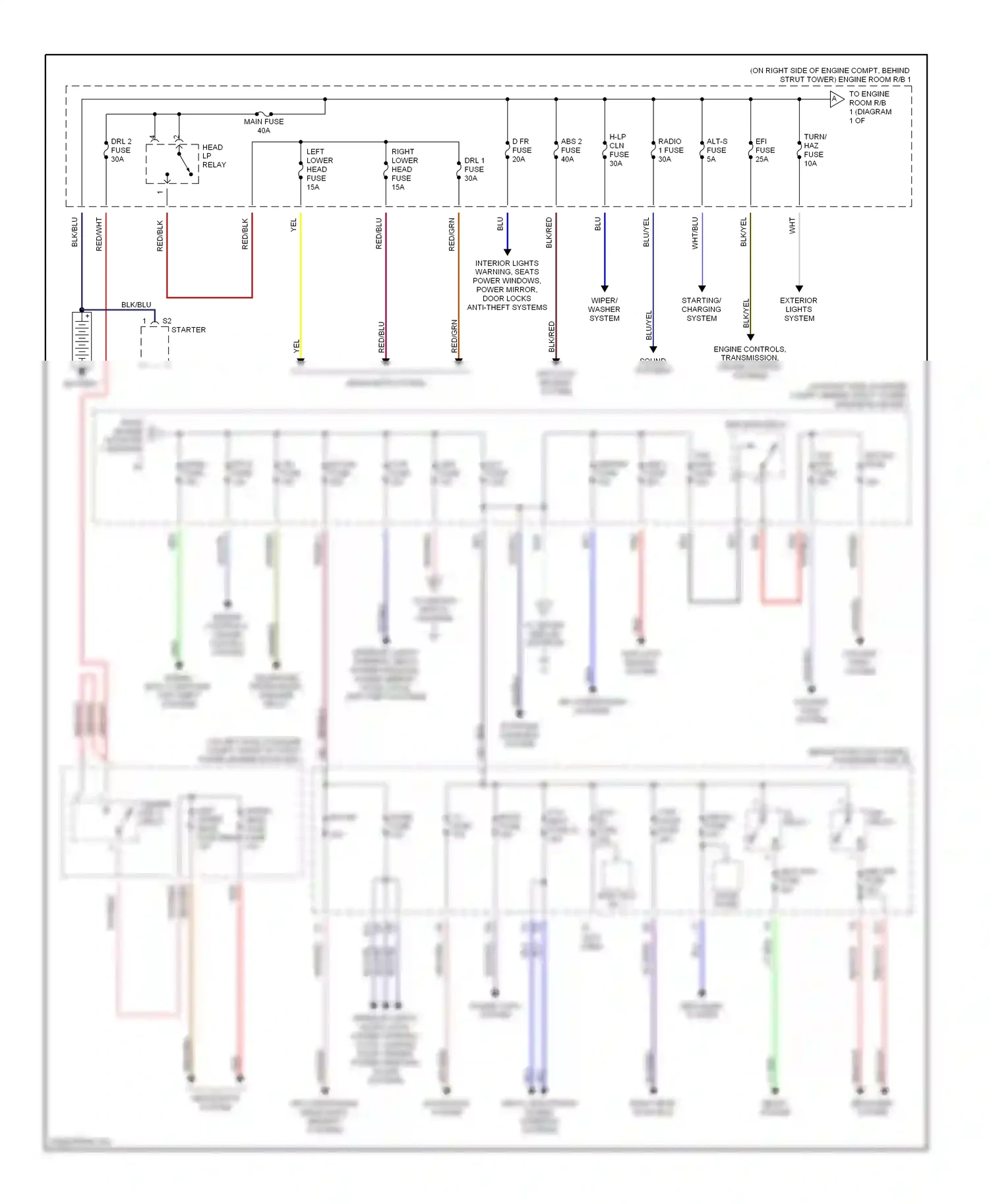 Wiring diagram blk for Lexus GS II facelift (2000-2004) (29 of 52)