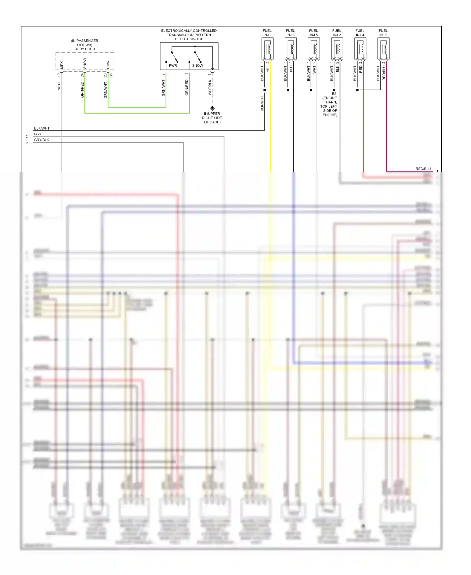 Wiring diagram blk for Lexus GS II facelift (2000-2004) (19 of 52)