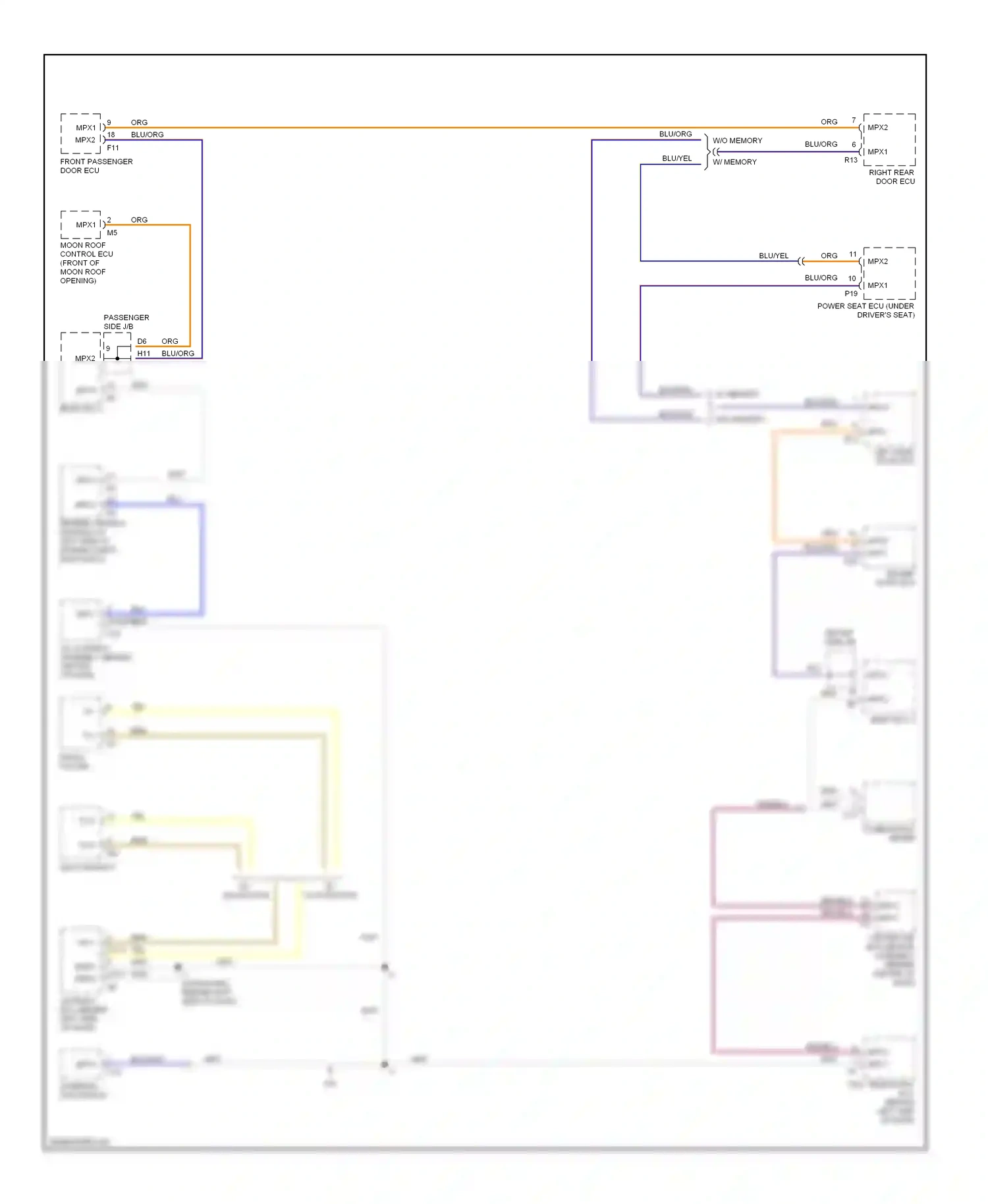 Wiring diagram blu for Lexus GS II facelift (2000-2004) (15 of 53)