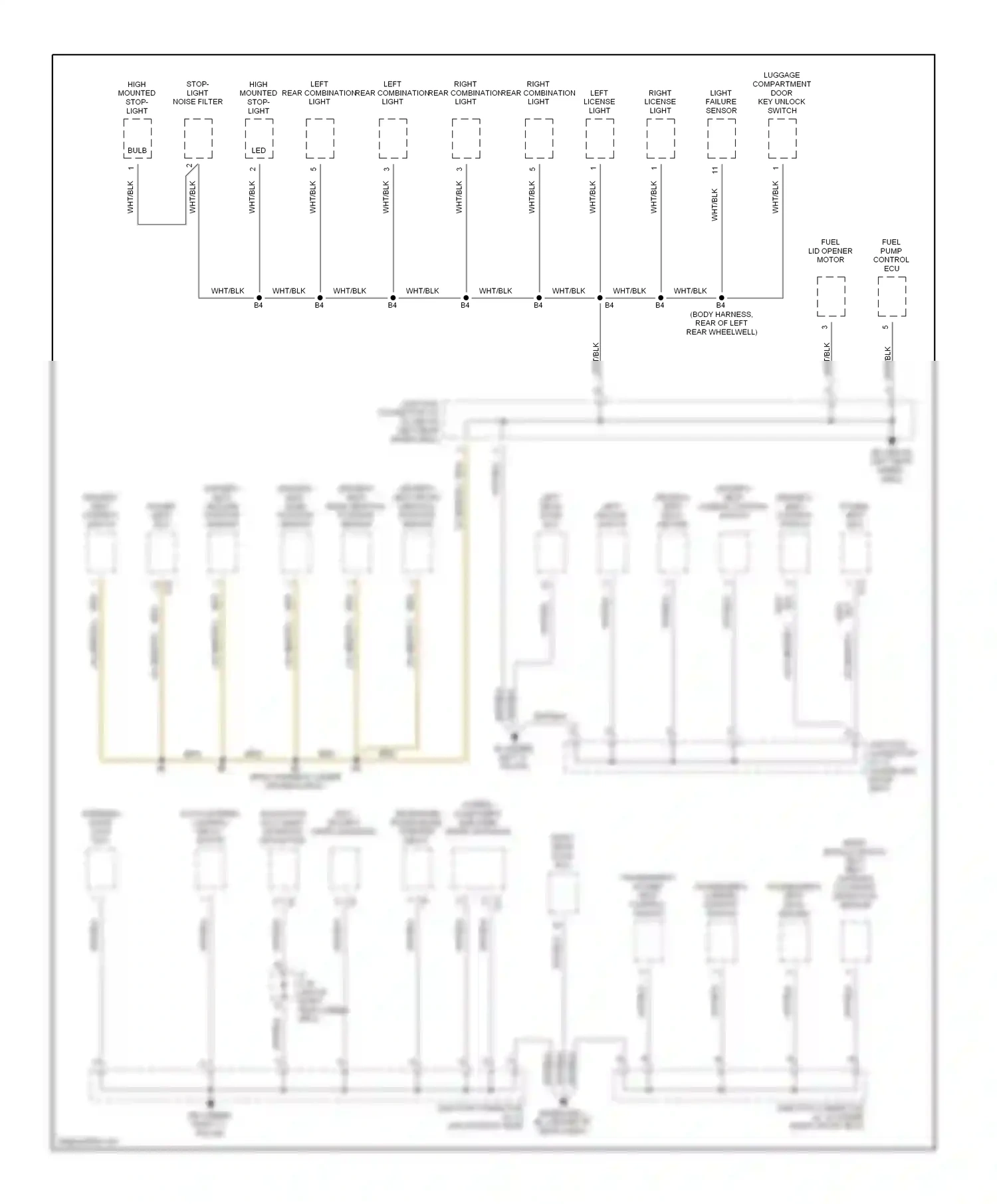 Wiring diagram driver's seat rear vertical position sensor driver's seat slide position sensor for Lexus GS II facelift (2000-2004) (1 of 1)