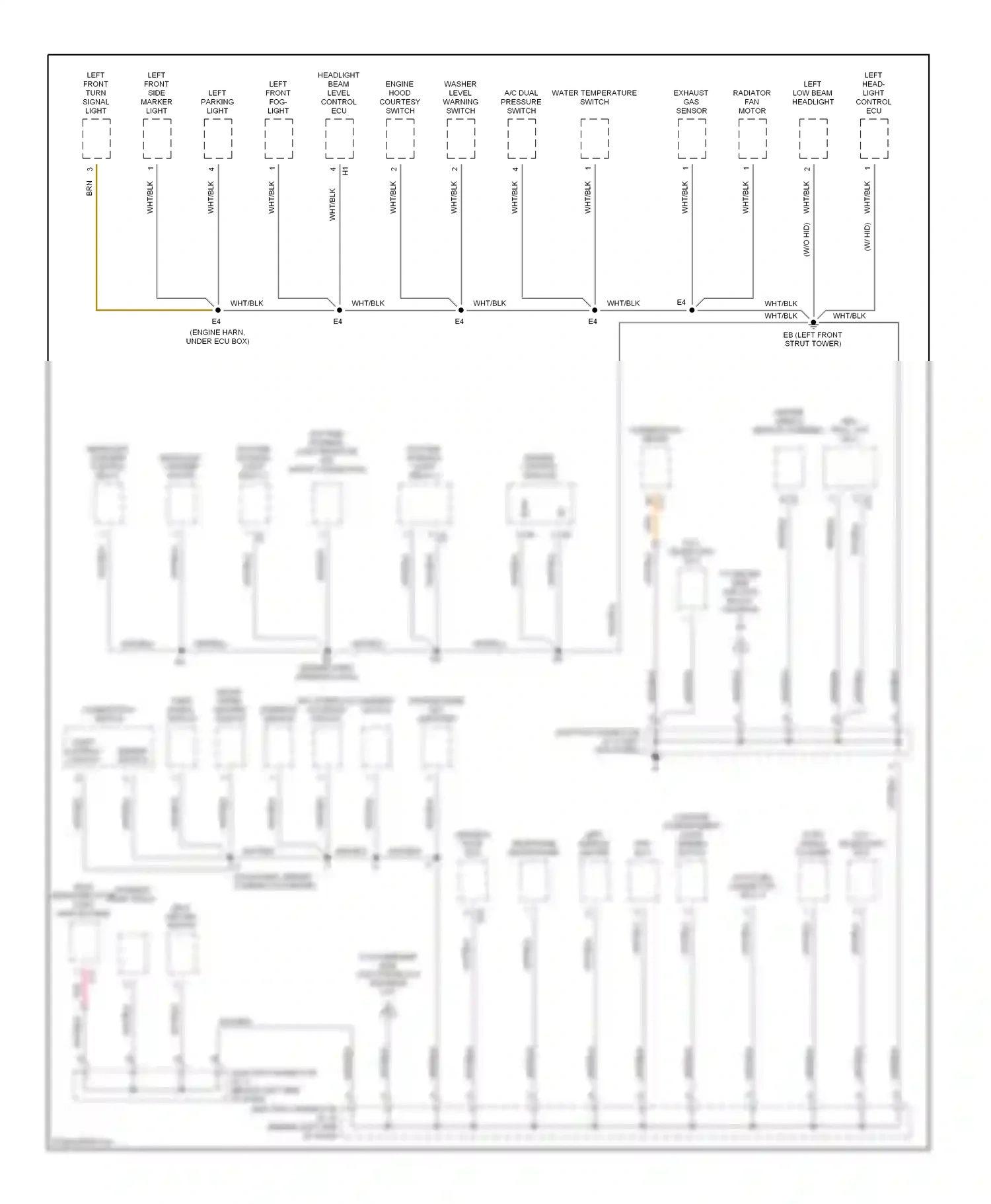 Wiring diagram engine control module for Lexus GS II facelift (2000-2004) (3 of 3)