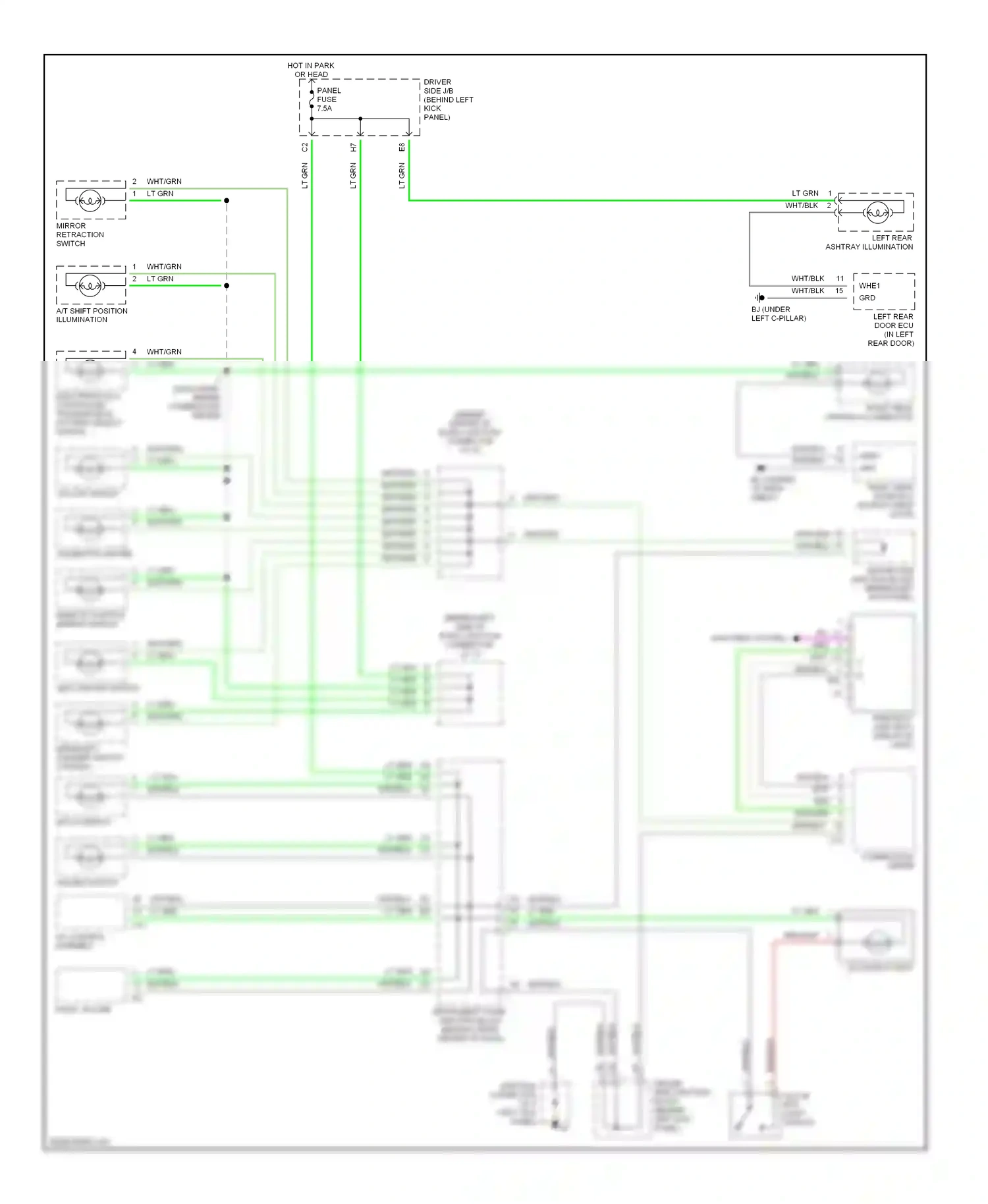 Wiring diagram grn for Lexus GS II facelift (2000-2004) (17 of 38)
