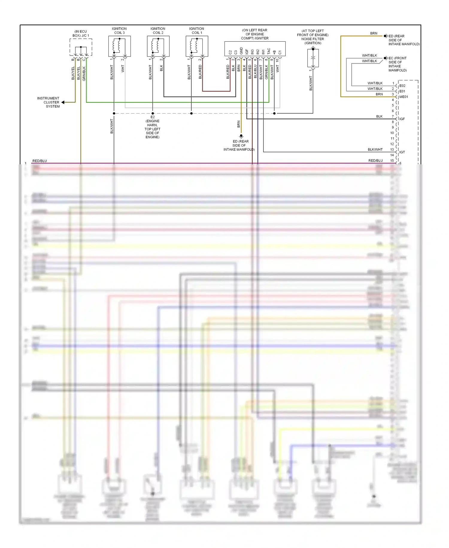 Wiring diagram gry for Lexus GS II facelift (2000-2004) (45 of 45)