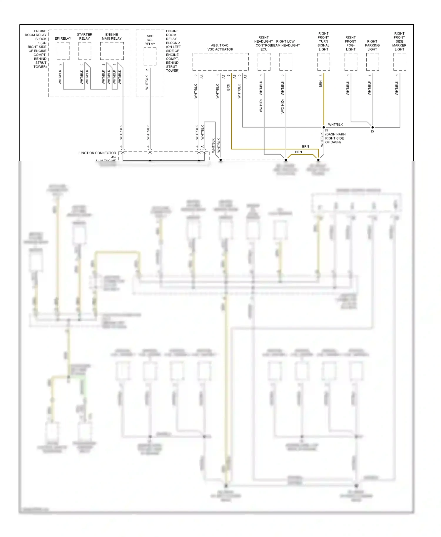 Wiring diagram ignition coil, igniter 4 ignition coil, igniter 6 for Lexus GS II facelift (2000-2004) (1 of 1)