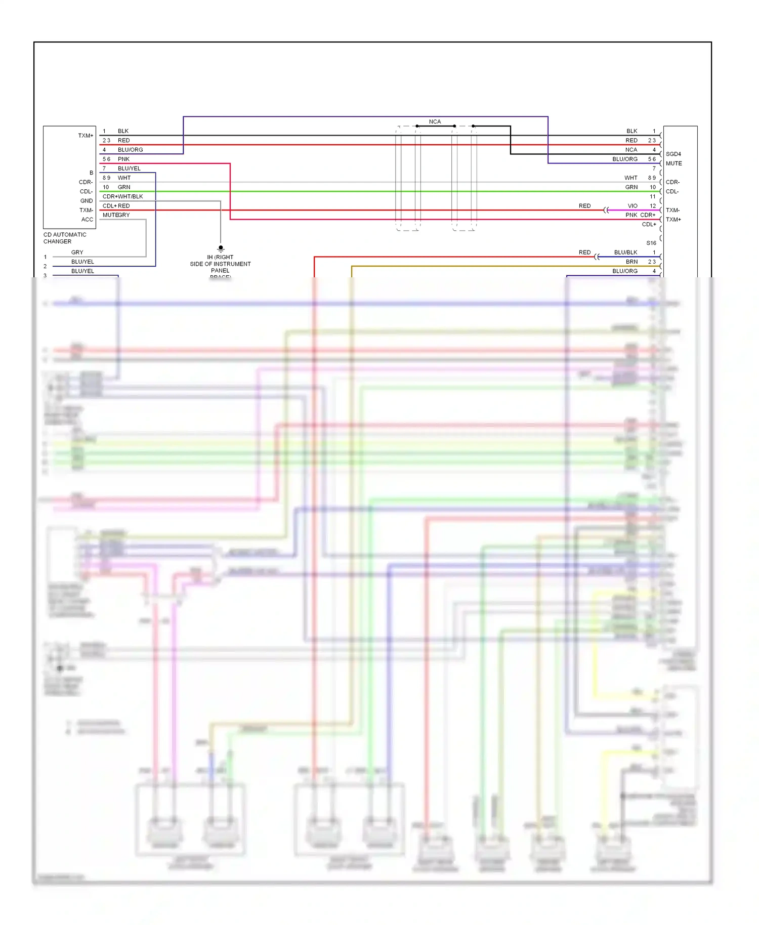Wiring diagram pnk bus- for Lexus GS II facelift (2000-2004) (1 of 1)