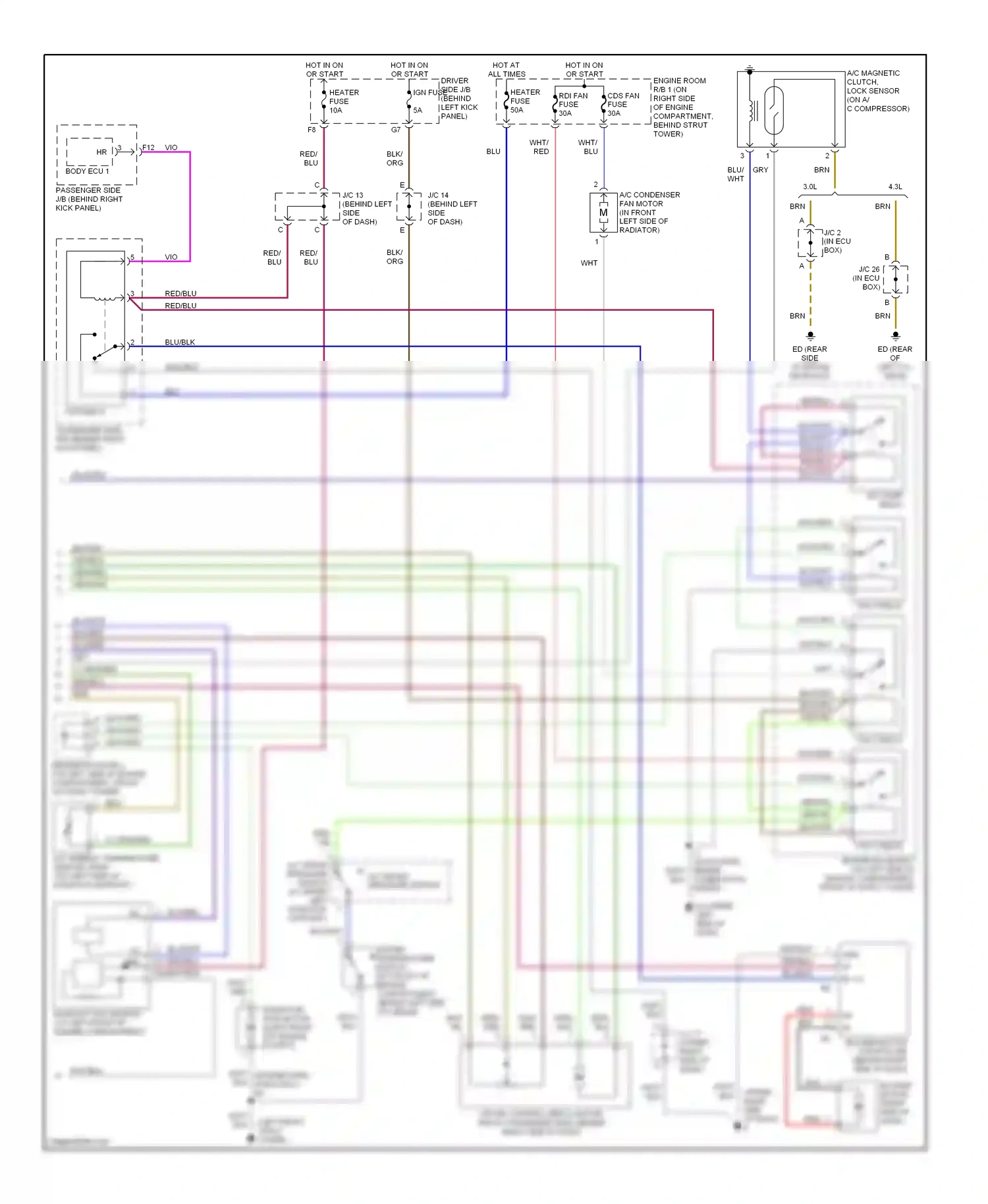 Wiring diagram wht for Lexus GS II facelift (2000-2004) (2 of 62)