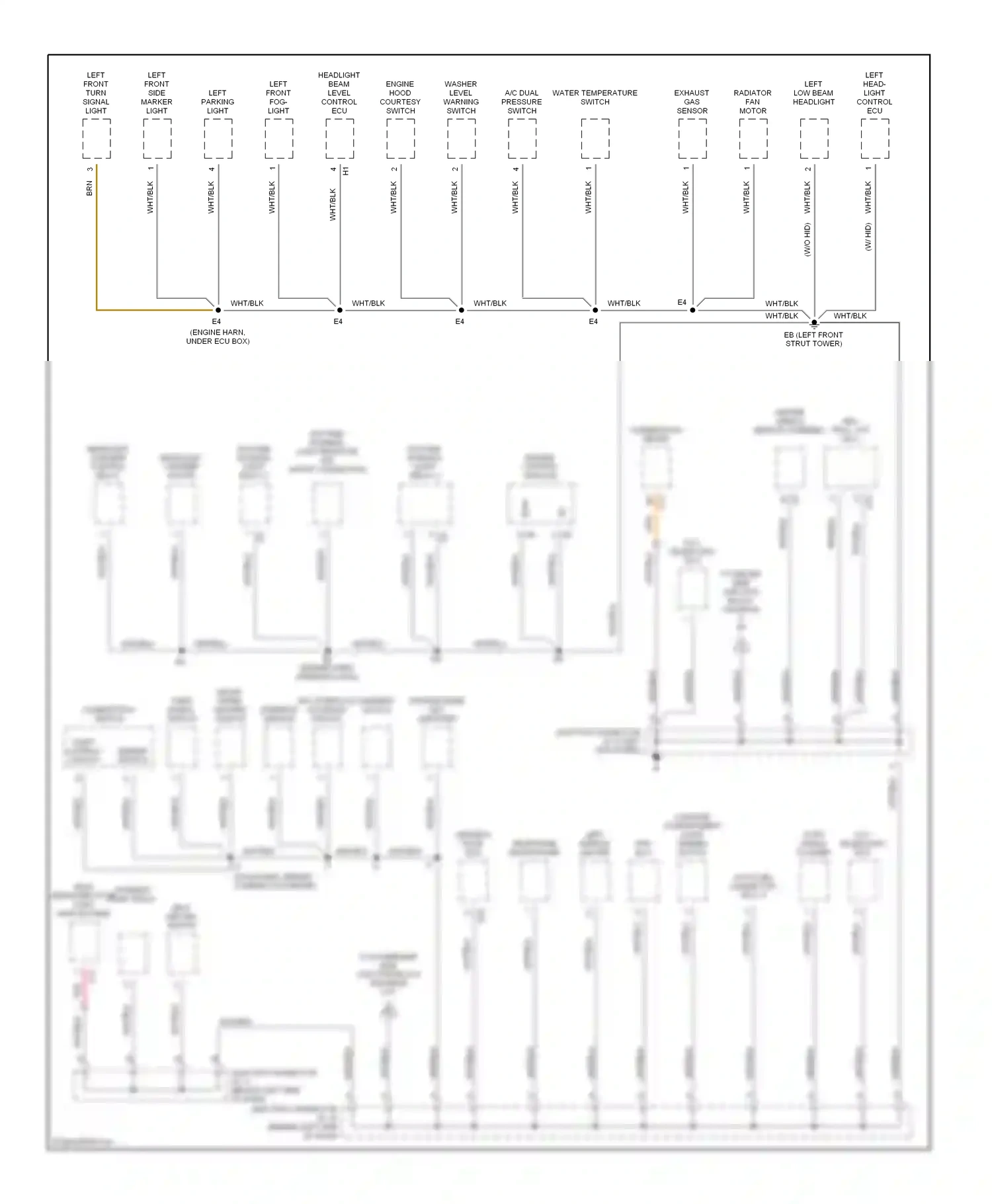 Wiring diagram wht/blk for Lexus GS II facelift (2000-2004) (25 of 70)