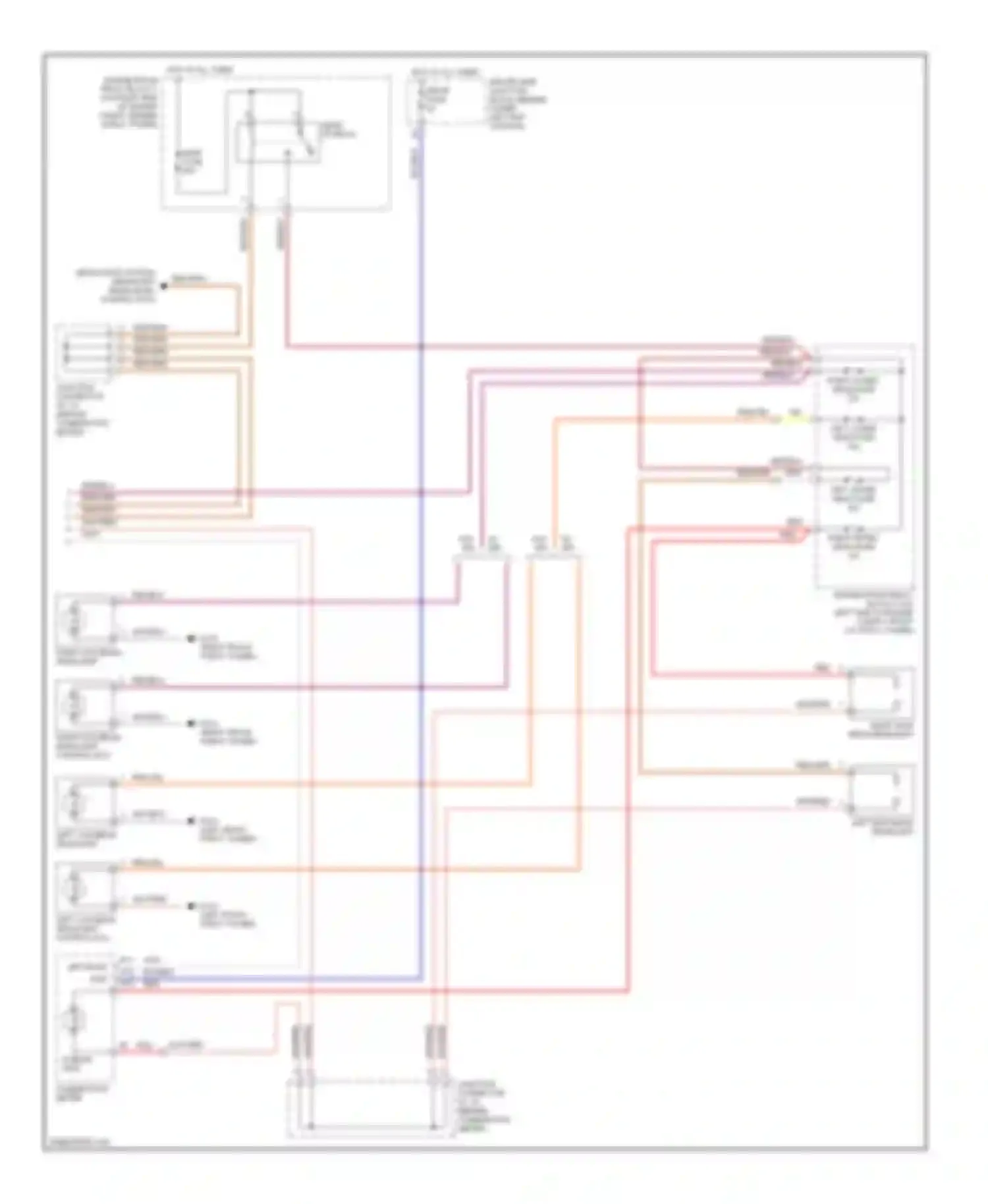 GS Lexus II (1997-2000): Headlamps circuit, without drl (2 of 2)