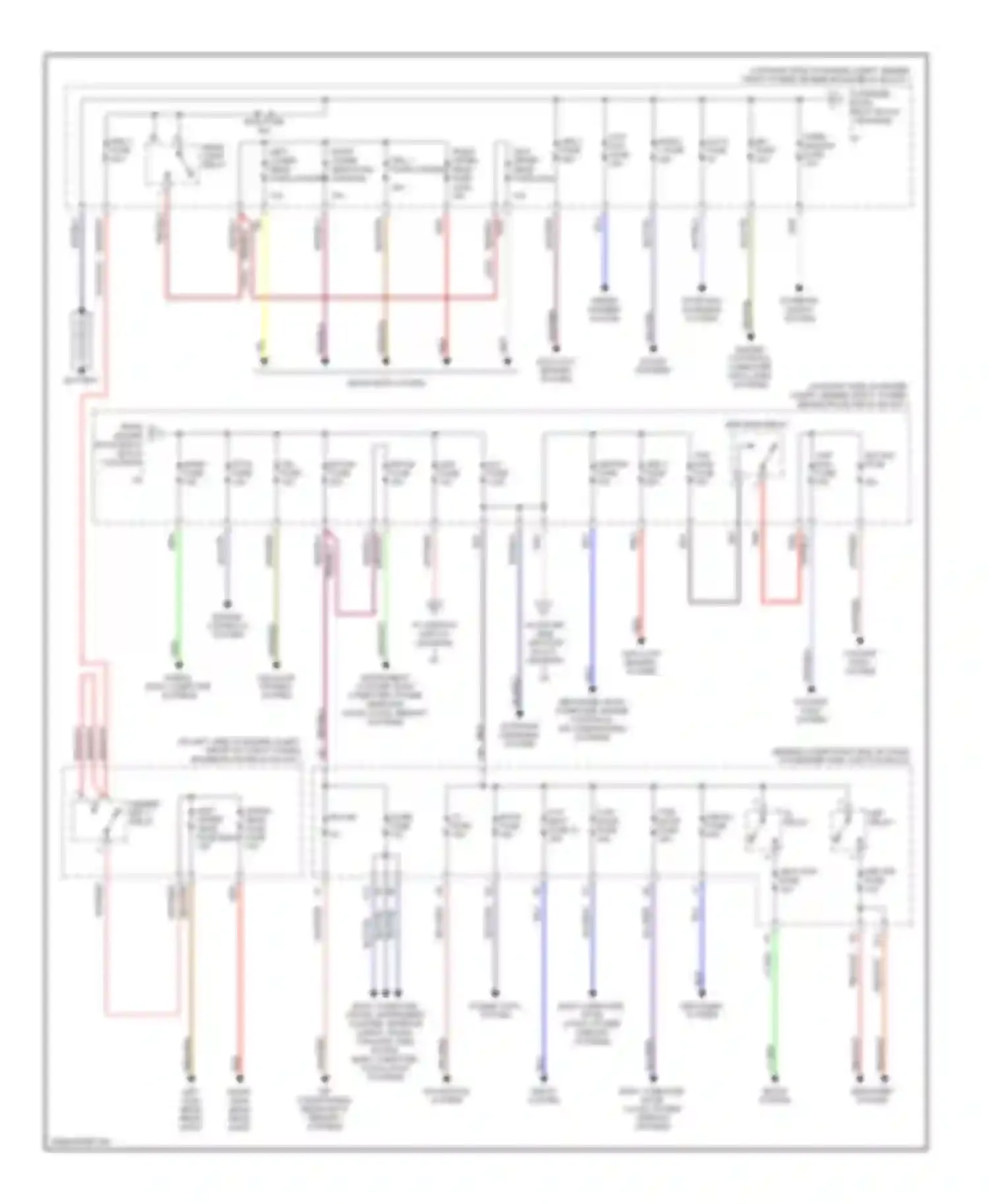 GS Lexus II (1997-2000): Power distribution circuit (1 of 2)