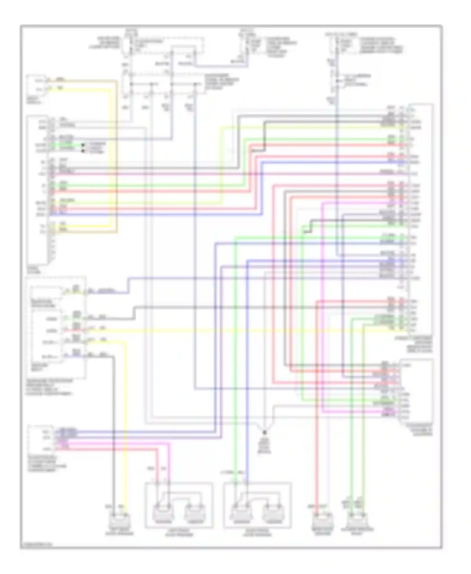 GS Lexus II (1997-2000): Radio circuits, except nakamichi with navigation