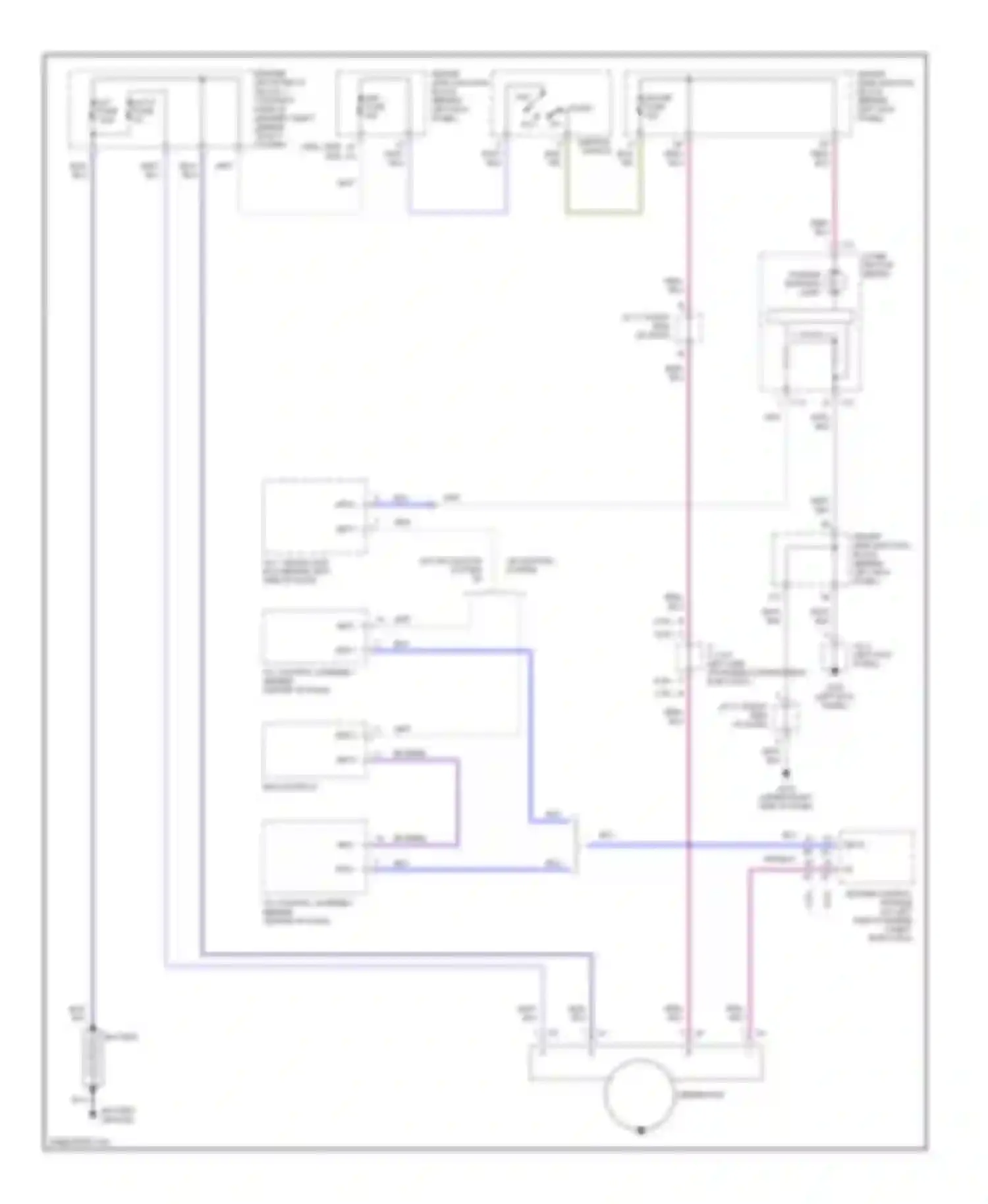 GS Lexus II (1997-2000): Charging circuit