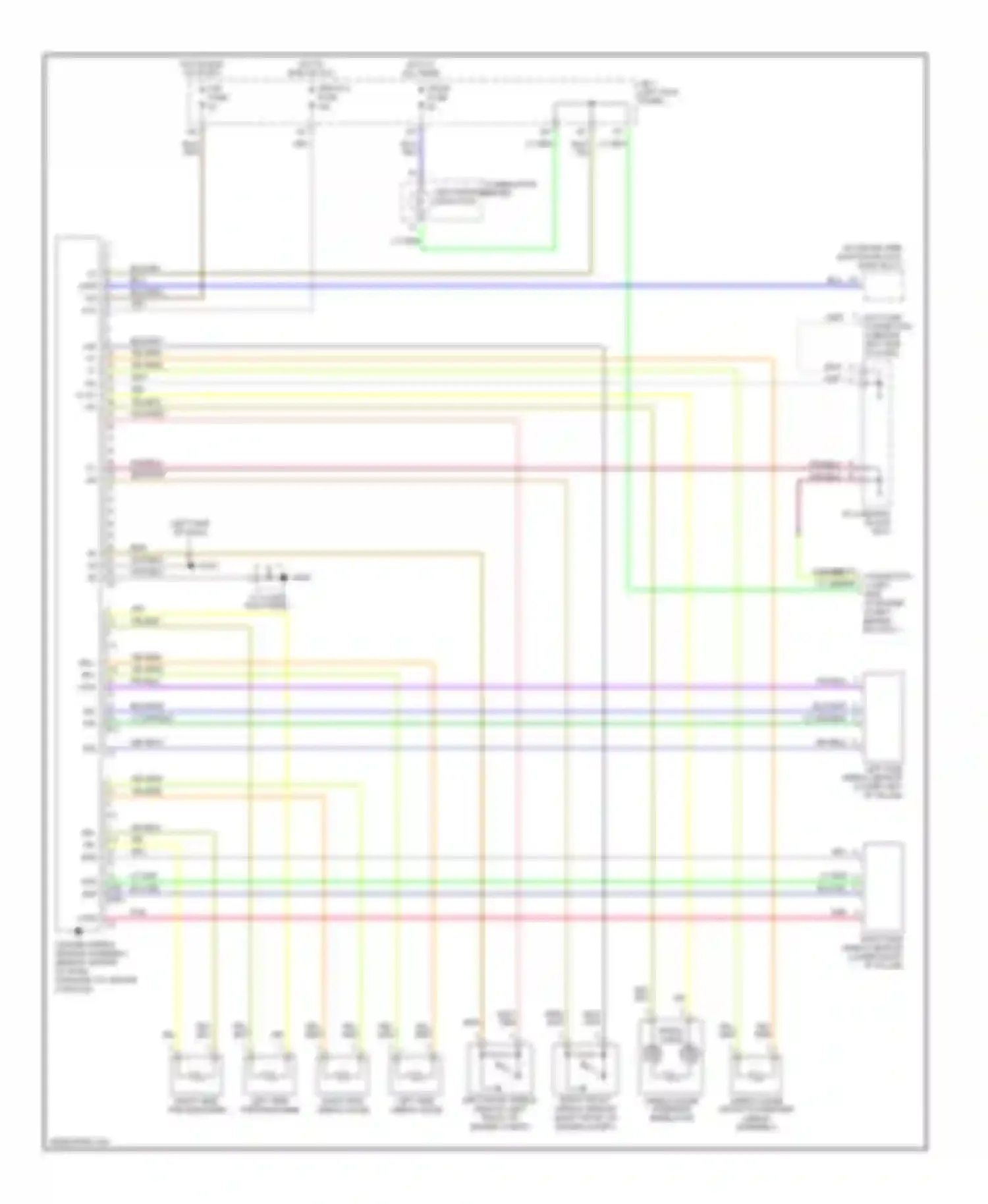 GS Lexus II (1997-2000): Supplemental restraint circuit