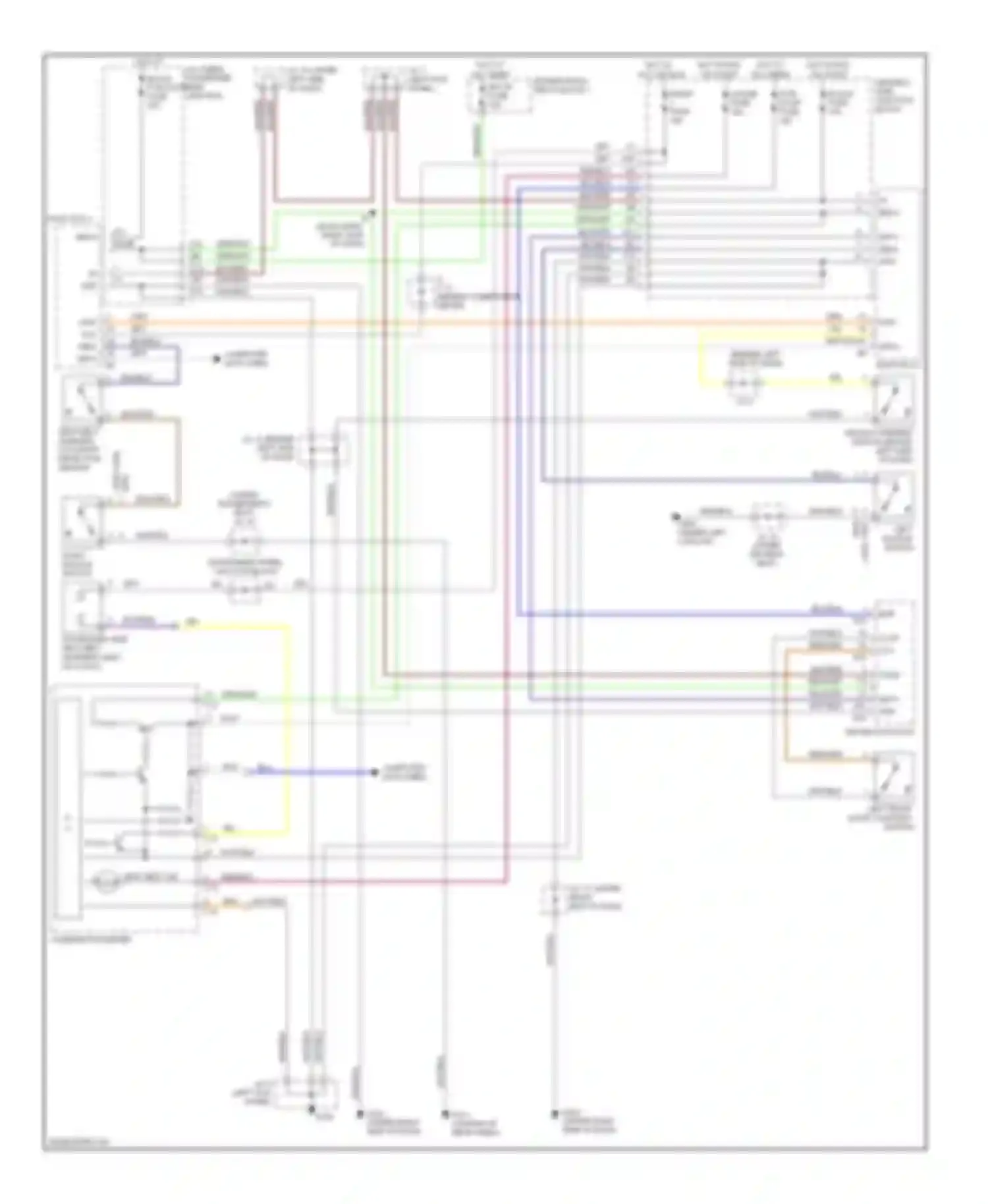 GS Lexus II (1997-2000): Warning system circuits