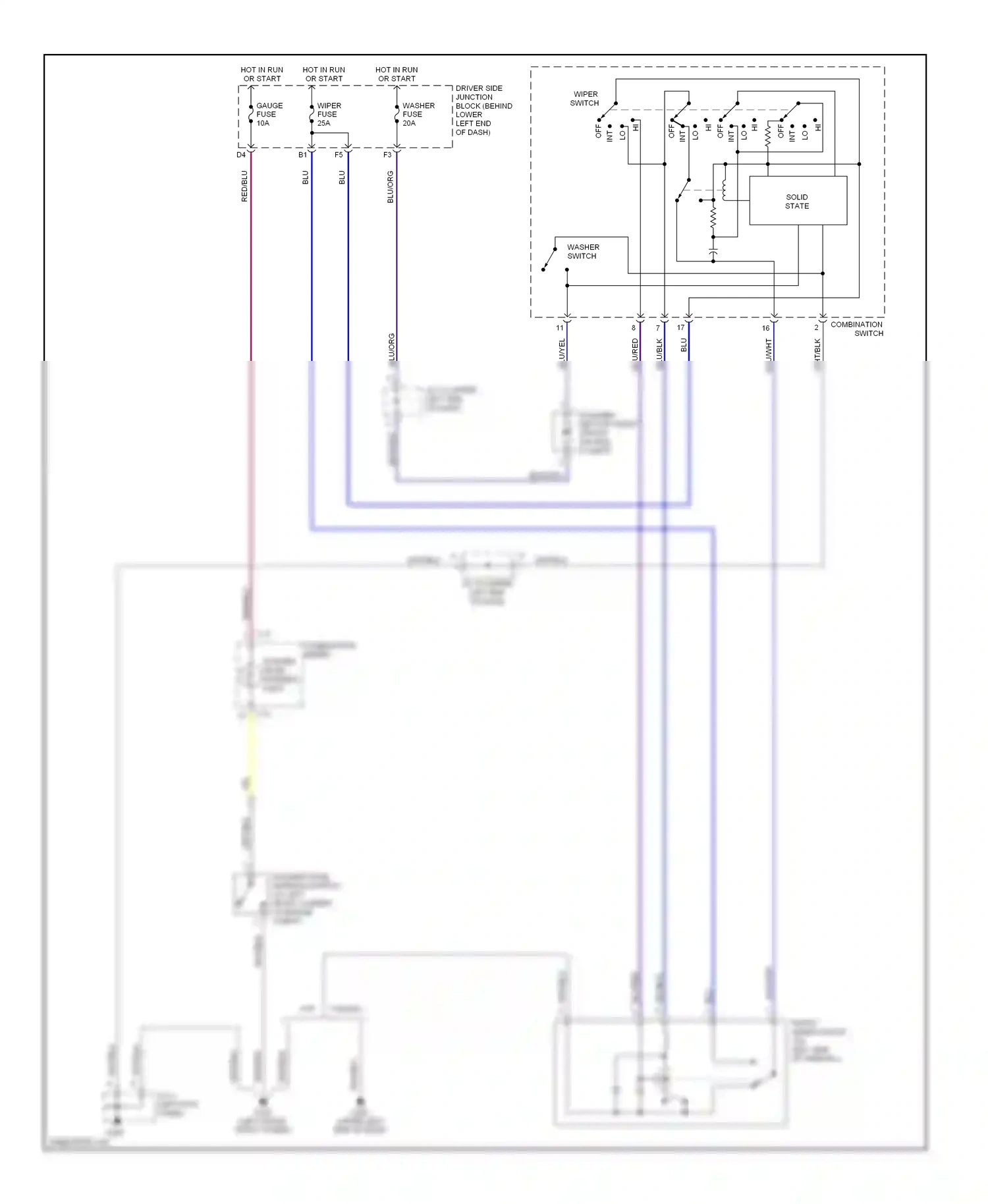 Wiring diagram blu for Lexus GS II (1997-2000) (39 of 43)