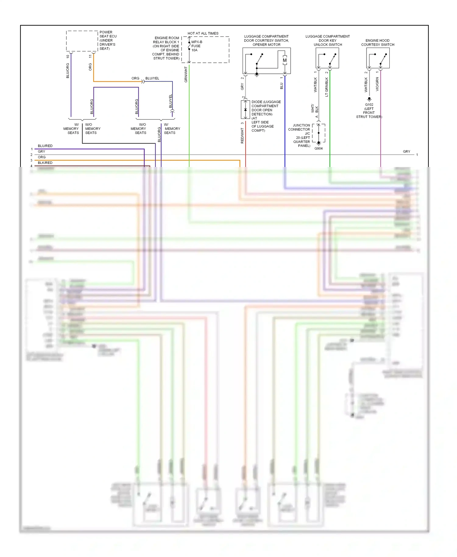 Wiring diagram brn/blk for Lexus GS II (1997-2000) (2 of 12)
