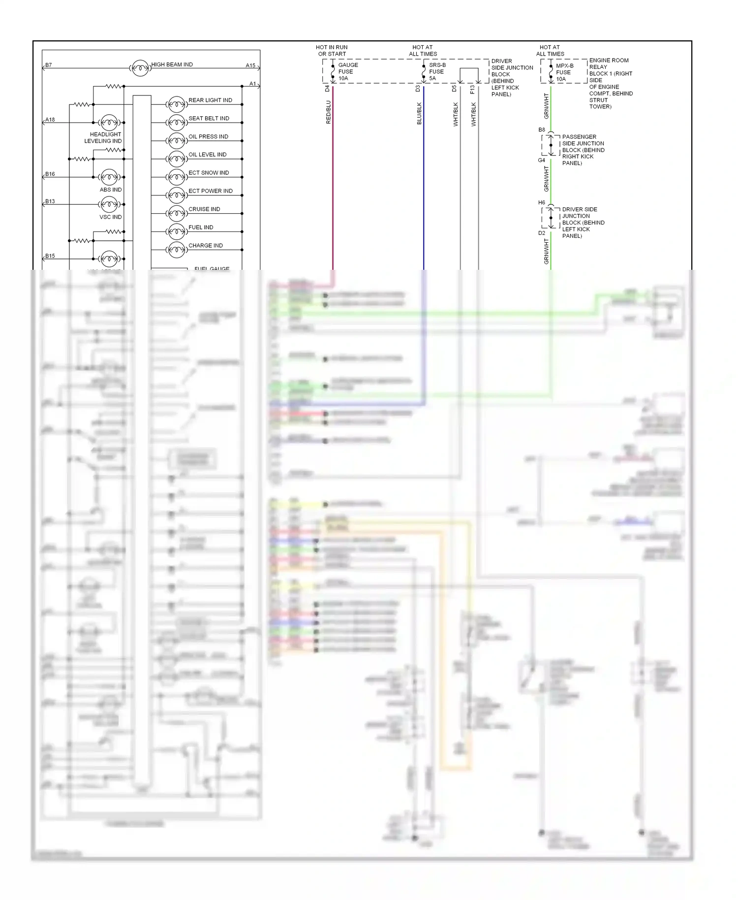 Wiring diagram grn for Lexus GS II (1997-2000) (15 of 41)
