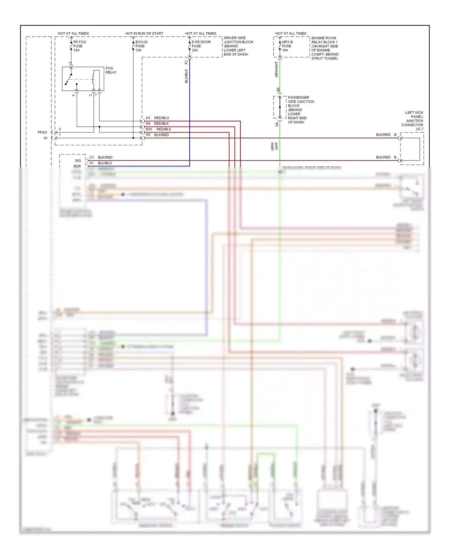 Wiring diagram high auto low for Lexus GS II (1997-2000) (1 of 1)