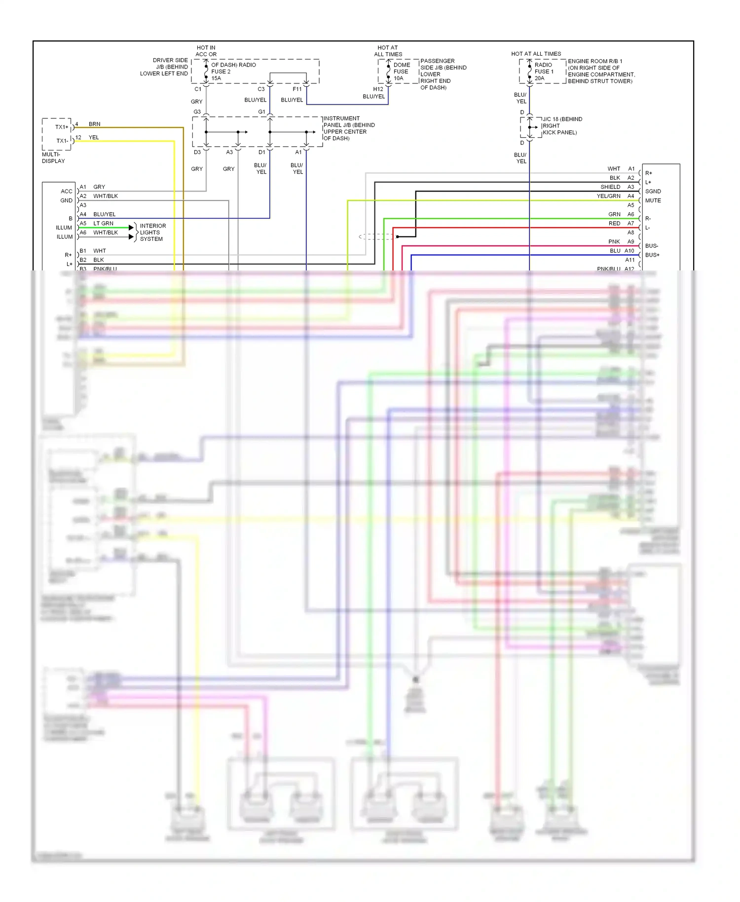 Wiring diagram lt lt for Lexus GS II (1997-2000) (1 of 2)
