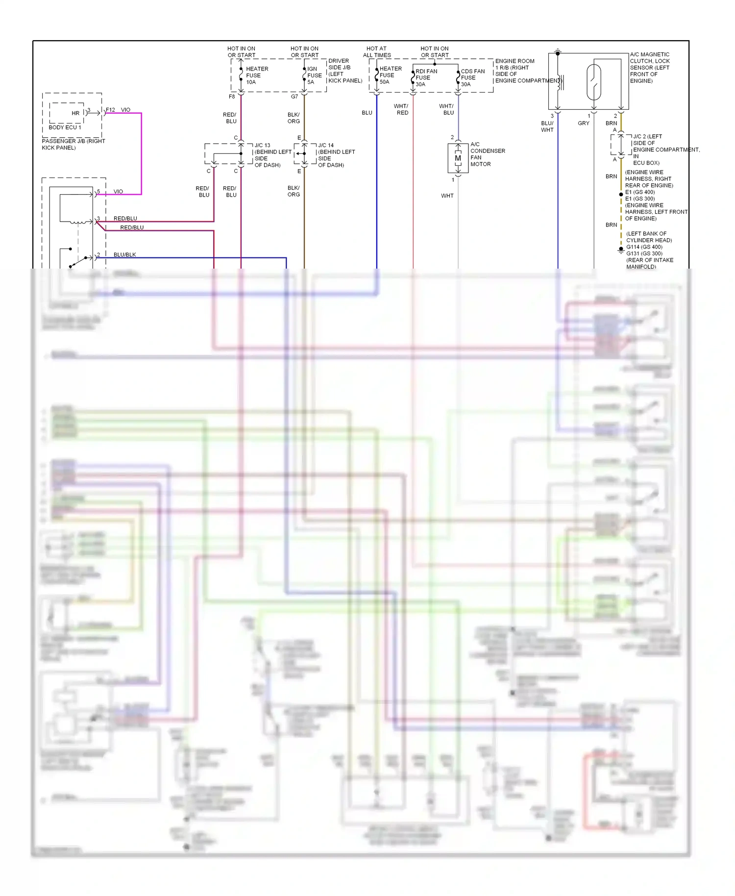 Wiring diagram wht/blk for Lexus GS II (1997-2000) (2 of 69)