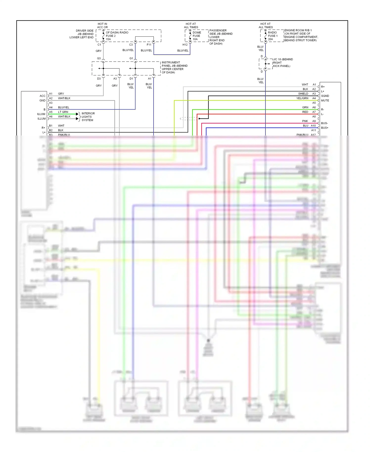 Wiring diagram wht/blk for Lexus GS II (1997-2000) (58 of 69)