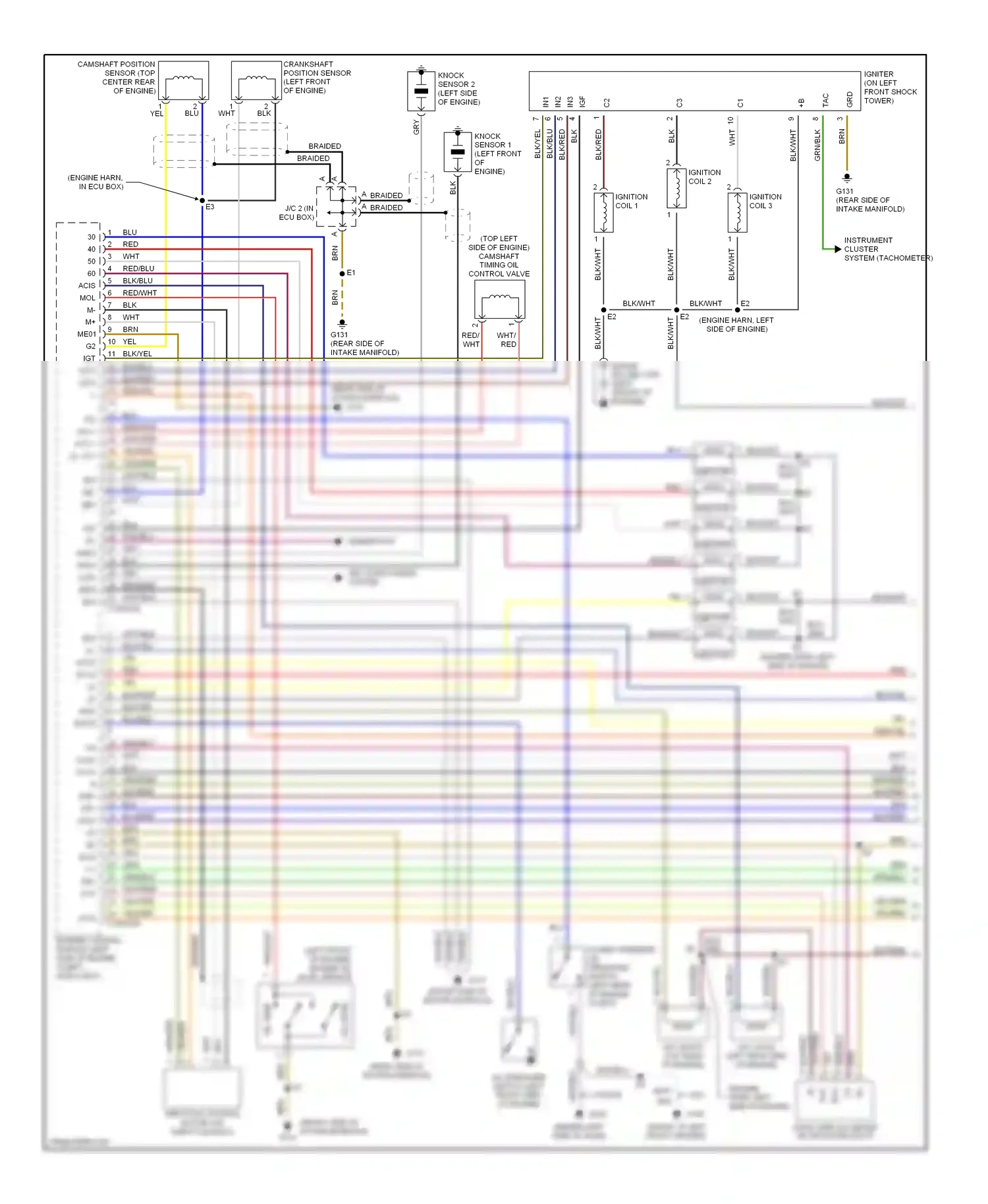 Wiring diagram wht/red for Lexus GS II (1997-2000) (18 of 19)