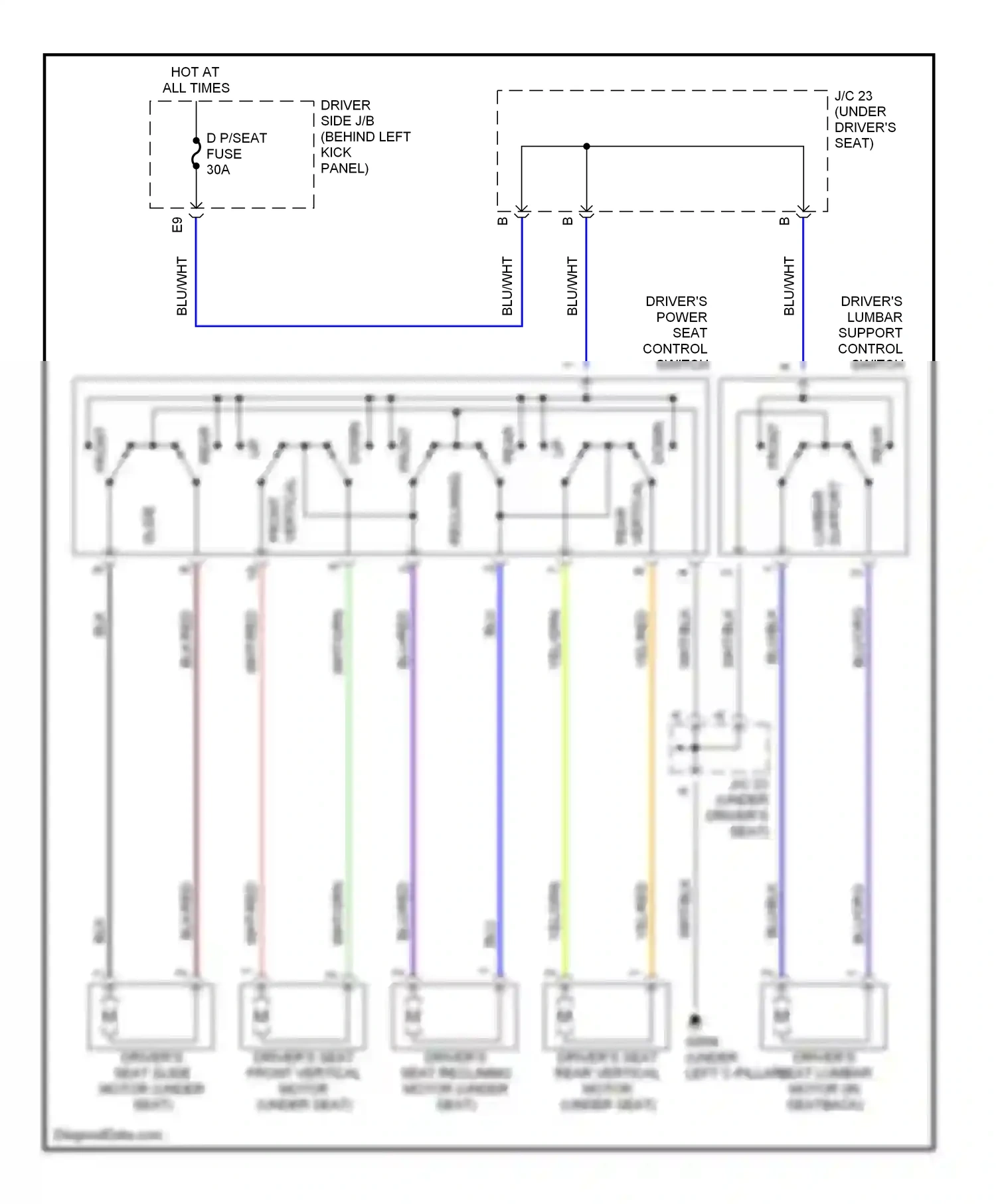 Wiring diagram wht/red for Lexus GS II (1997-2000) (11 of 19)