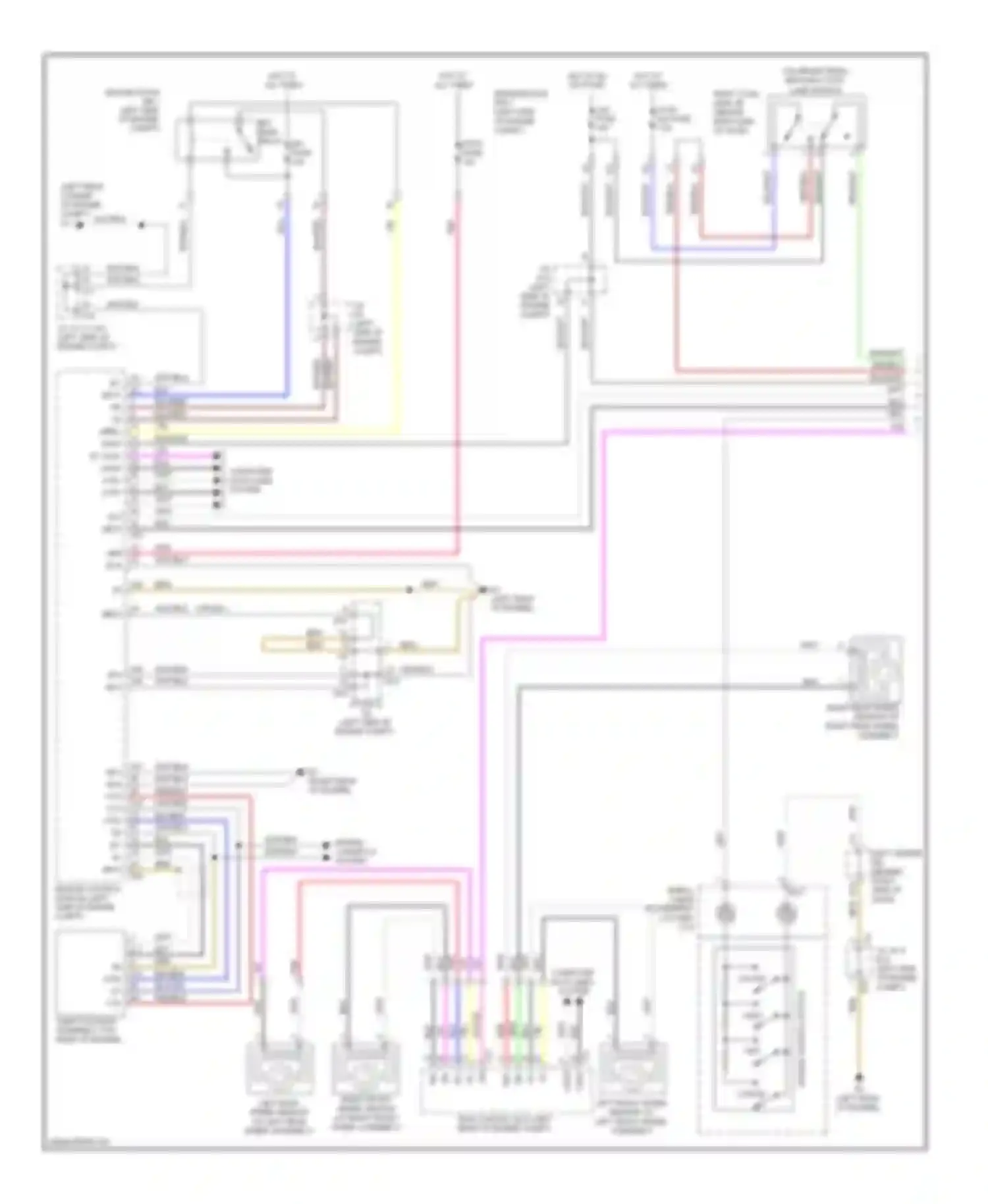 GS Lexus III facelift (2007-2011): Cruise control circuit, without dynamic radar controls (1 of 2)