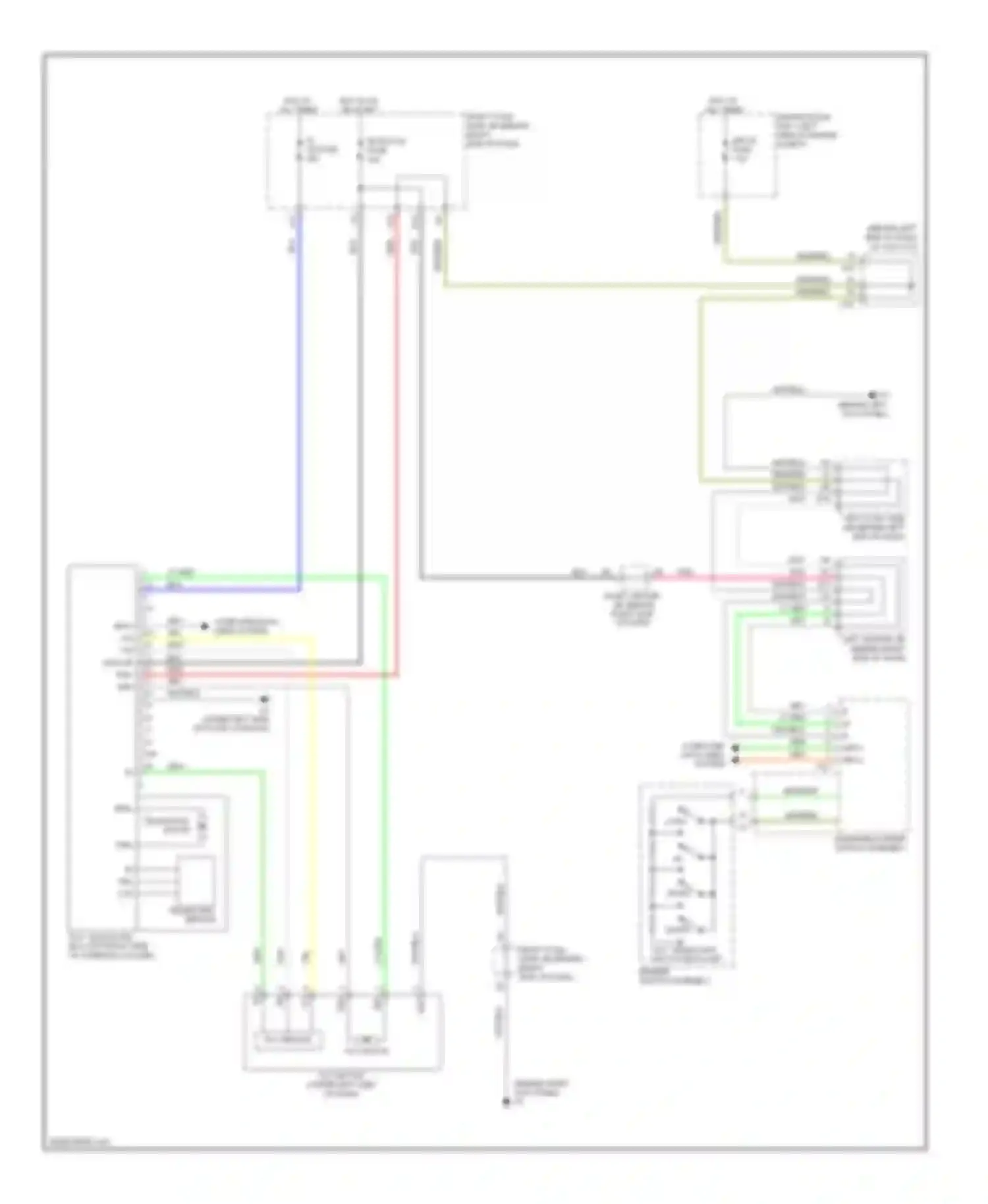 GS Lexus III facelift (2007-2011): Power tilt steering column circuit