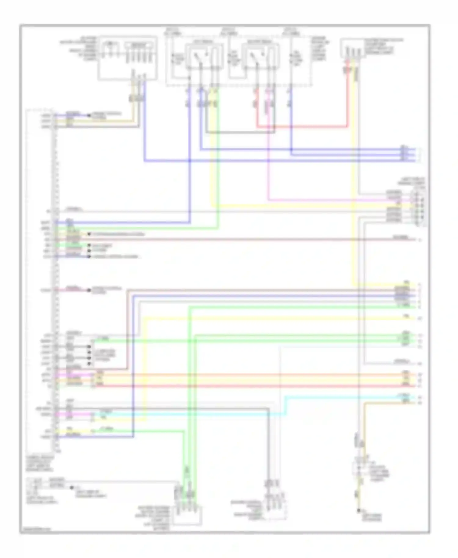 GS Lexus III facelift (2007-2011): Wiring diagram engine performance 3.5l, hybrid system circuit (1 of 5)