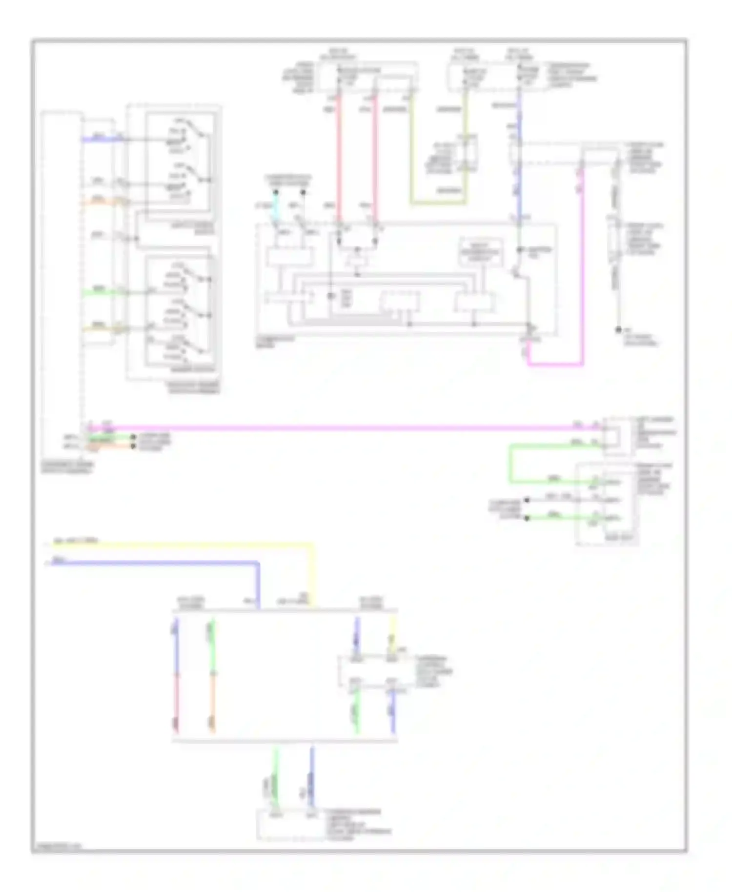 GS Lexus III facelift (2007-2011): Adaptive front lighting circuit (2 of 2)