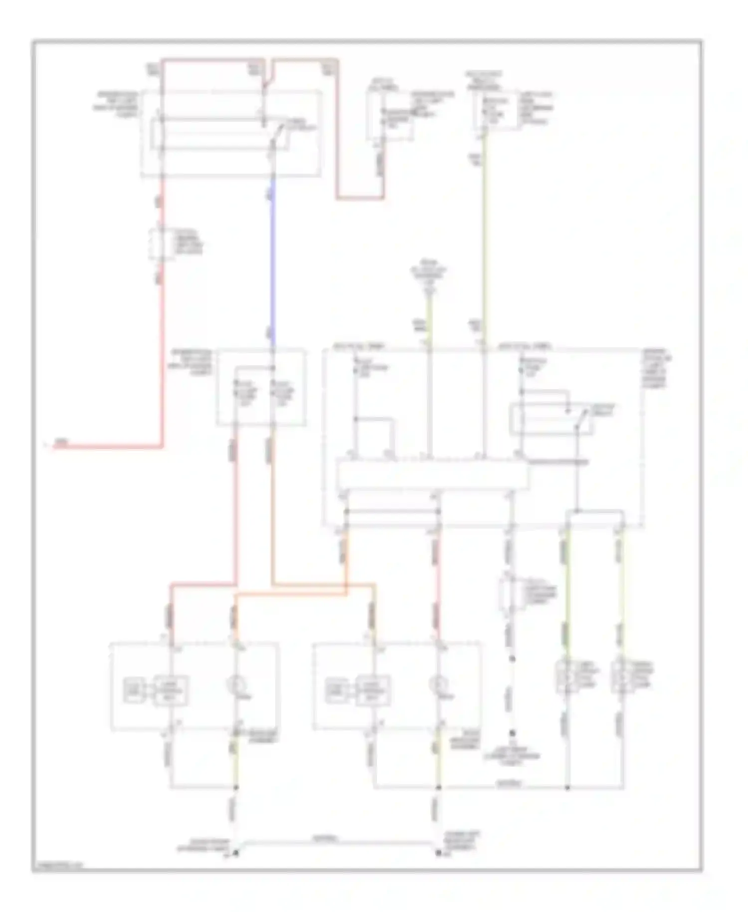 GS Lexus III facelift (2007-2011): Headlamps & fog lamps circuit (2 of 2)
