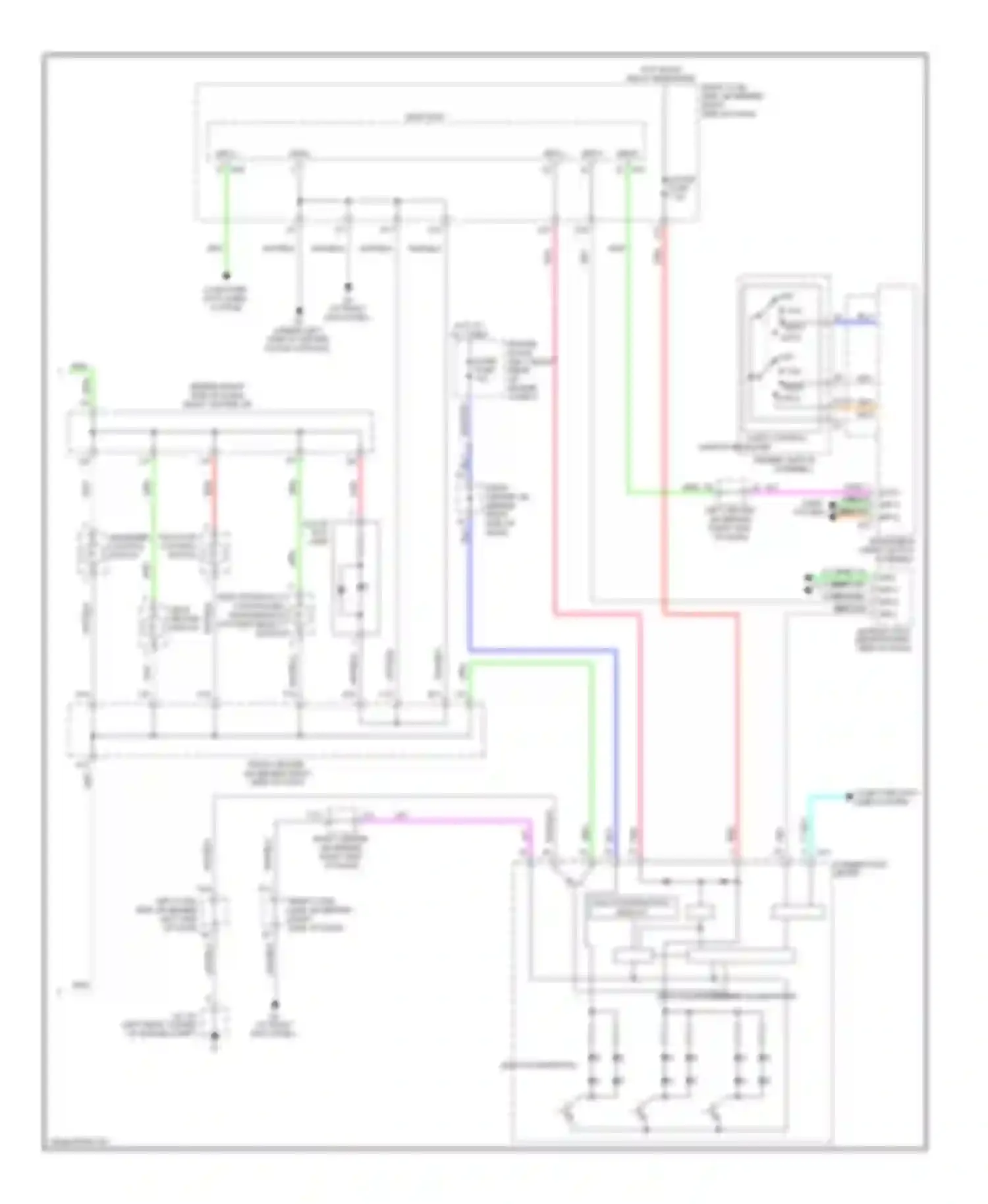 GS Lexus III facelift (2007-2011): Instrument illumination circuit (2 of 2)