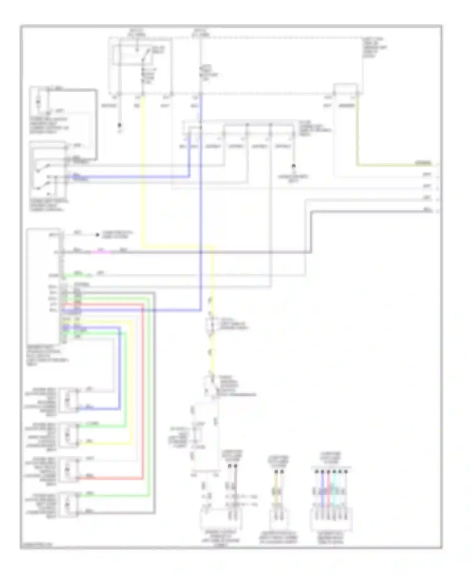 GS Lexus III facelift (2007-2011): Driver"s memory seat circuit (1 of 2)