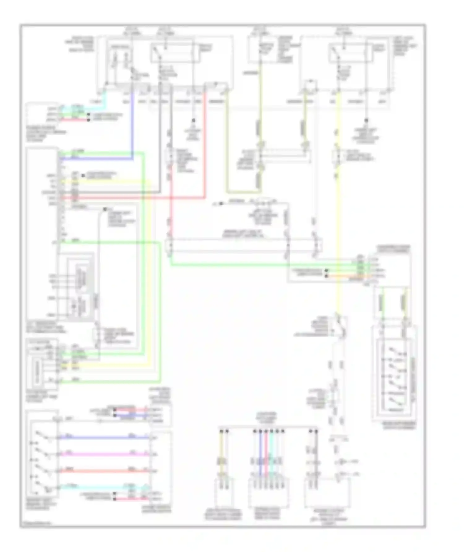 GS Lexus III facelift (2007-2011): Memory power tilt & power telescopic circuit