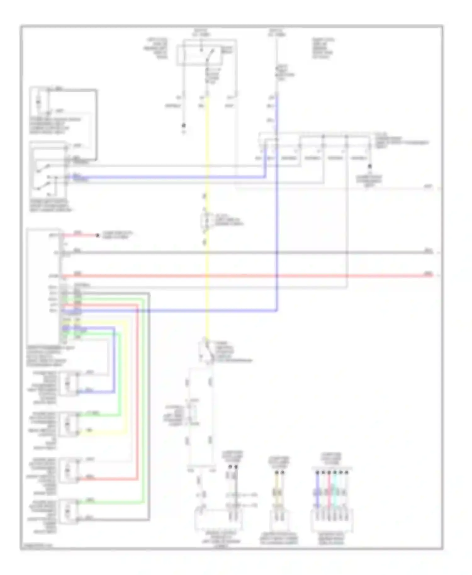 GS Lexus III facelift (2007-2011): Passenger"s memory seat circuit (1 of 2)