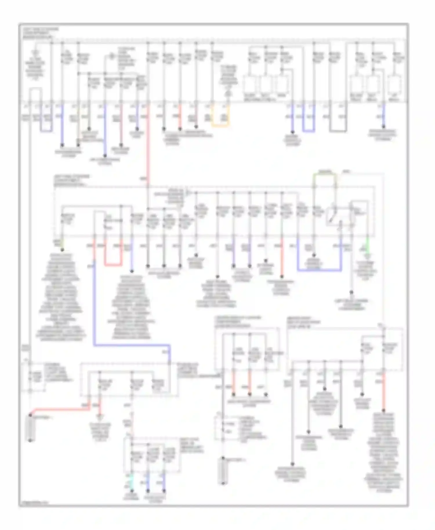 GS Lexus III facelift (2007-2011): Power distribution circuit (1 of 3)