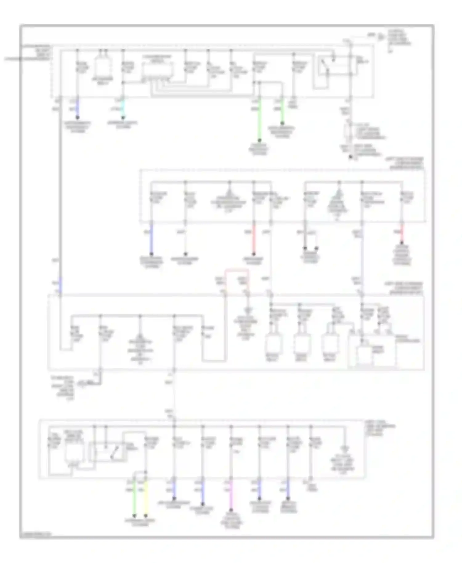 GS Lexus III facelift (2007-2011): Power distribution circuit (2 of 3)