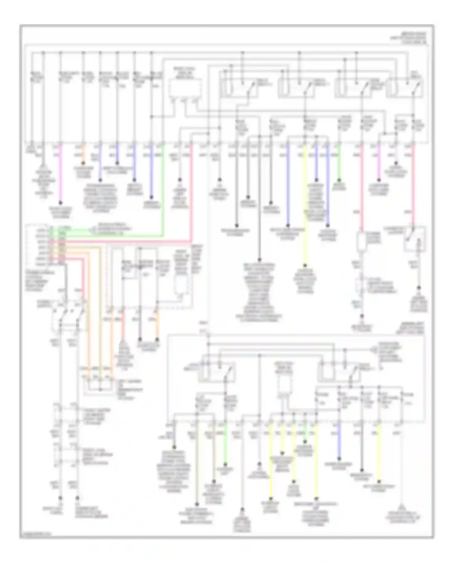 GS Lexus III facelift (2007-2011): Power distribution circuit (3 of 3)