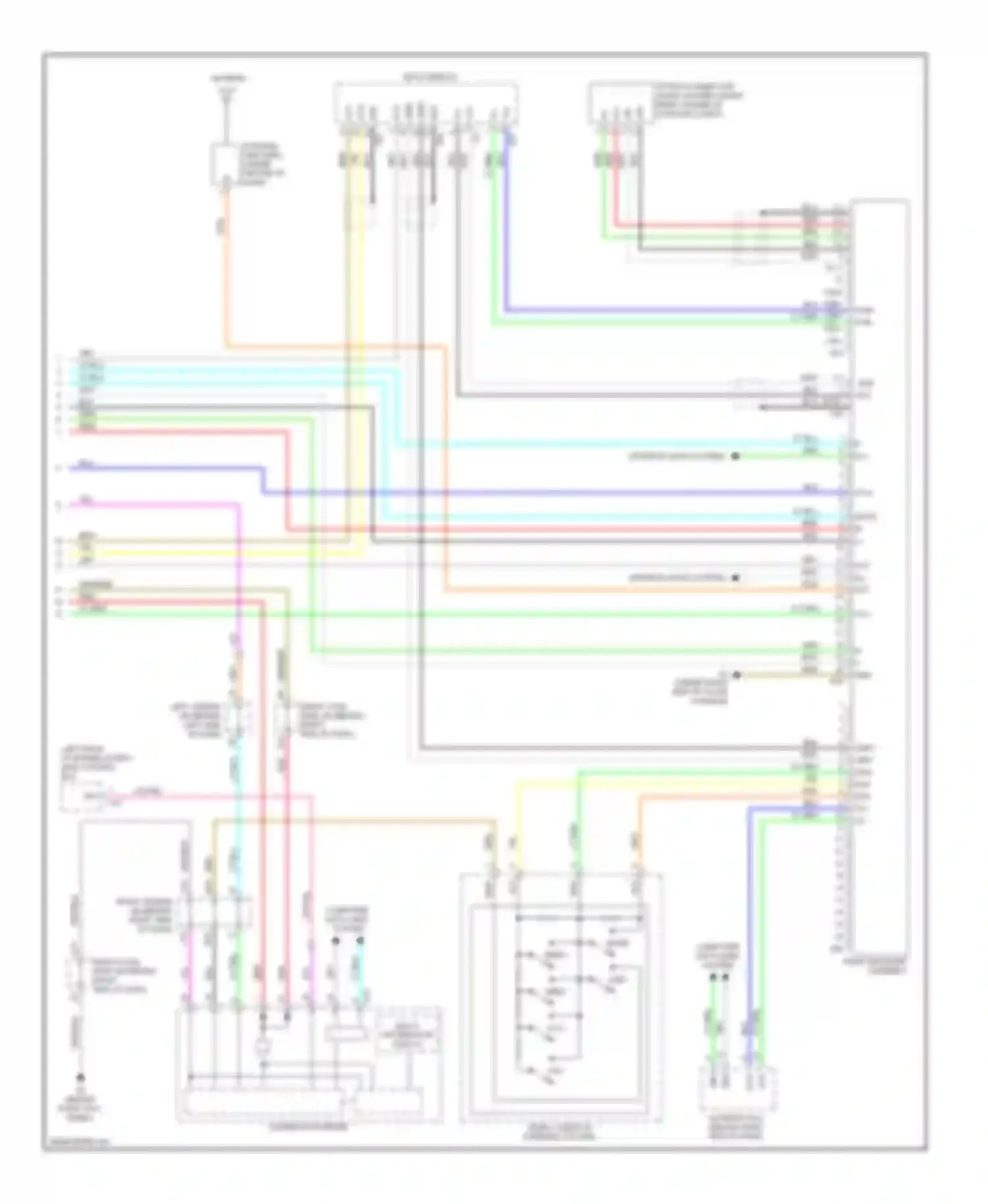 GS Lexus III facelift (2007-2011): Radio circuit, without mark levinson (2 of 2)