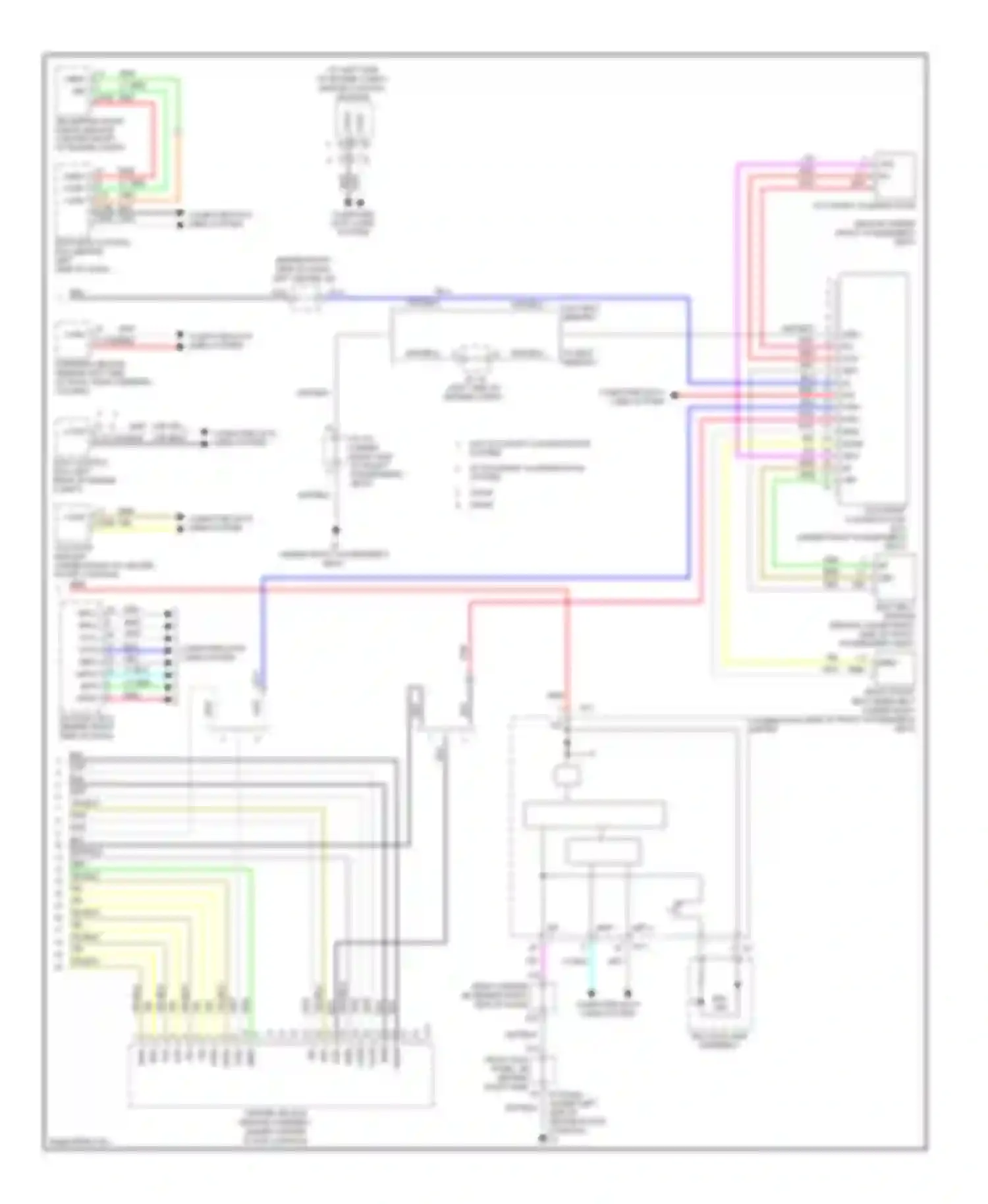 GS Lexus III facelift (2007-2011): Supplemental restraint circuit (3 of 3)