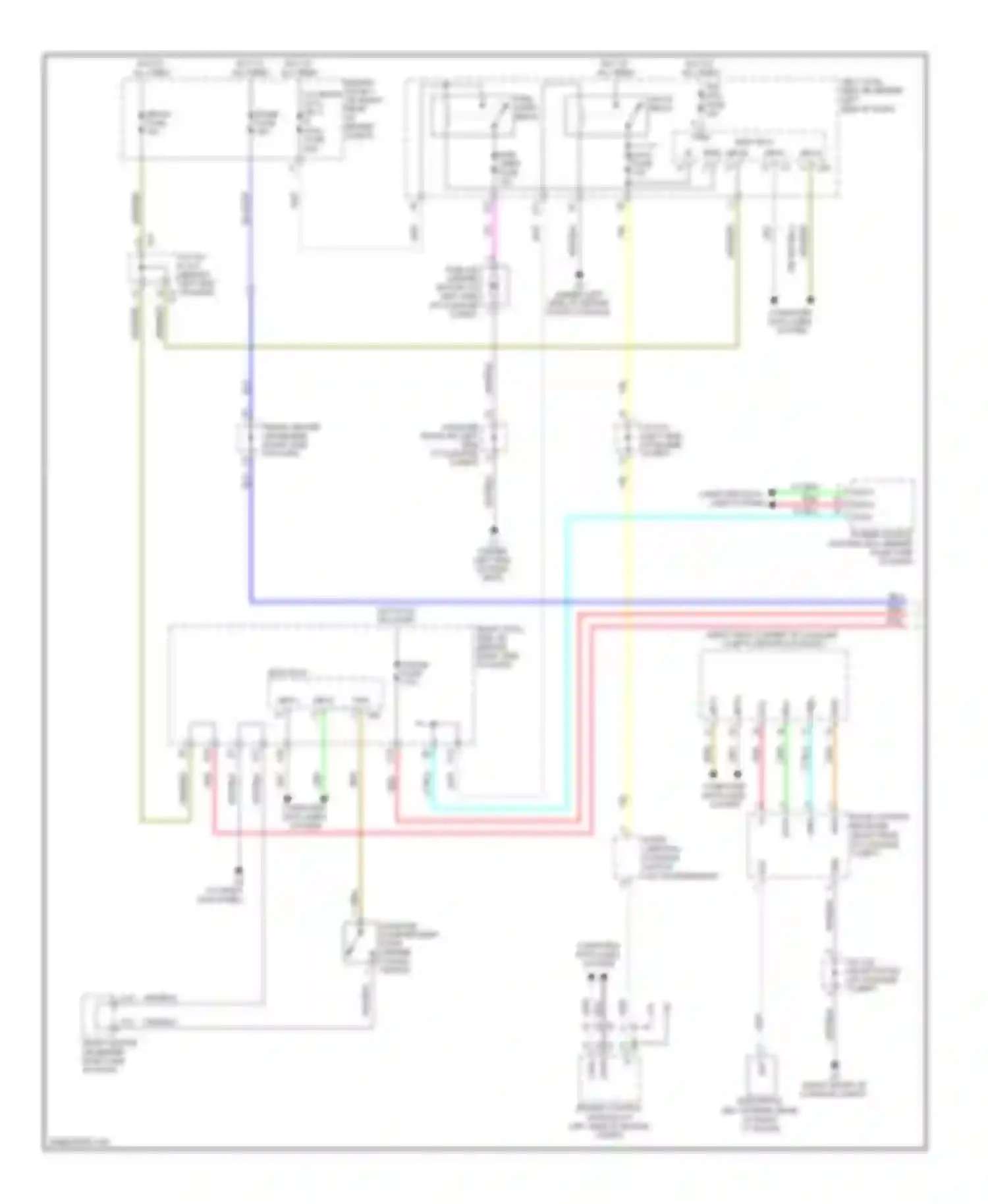 GS Lexus III facelift (2007-2011): Power trunk opener and closer circuit (1 of 2)