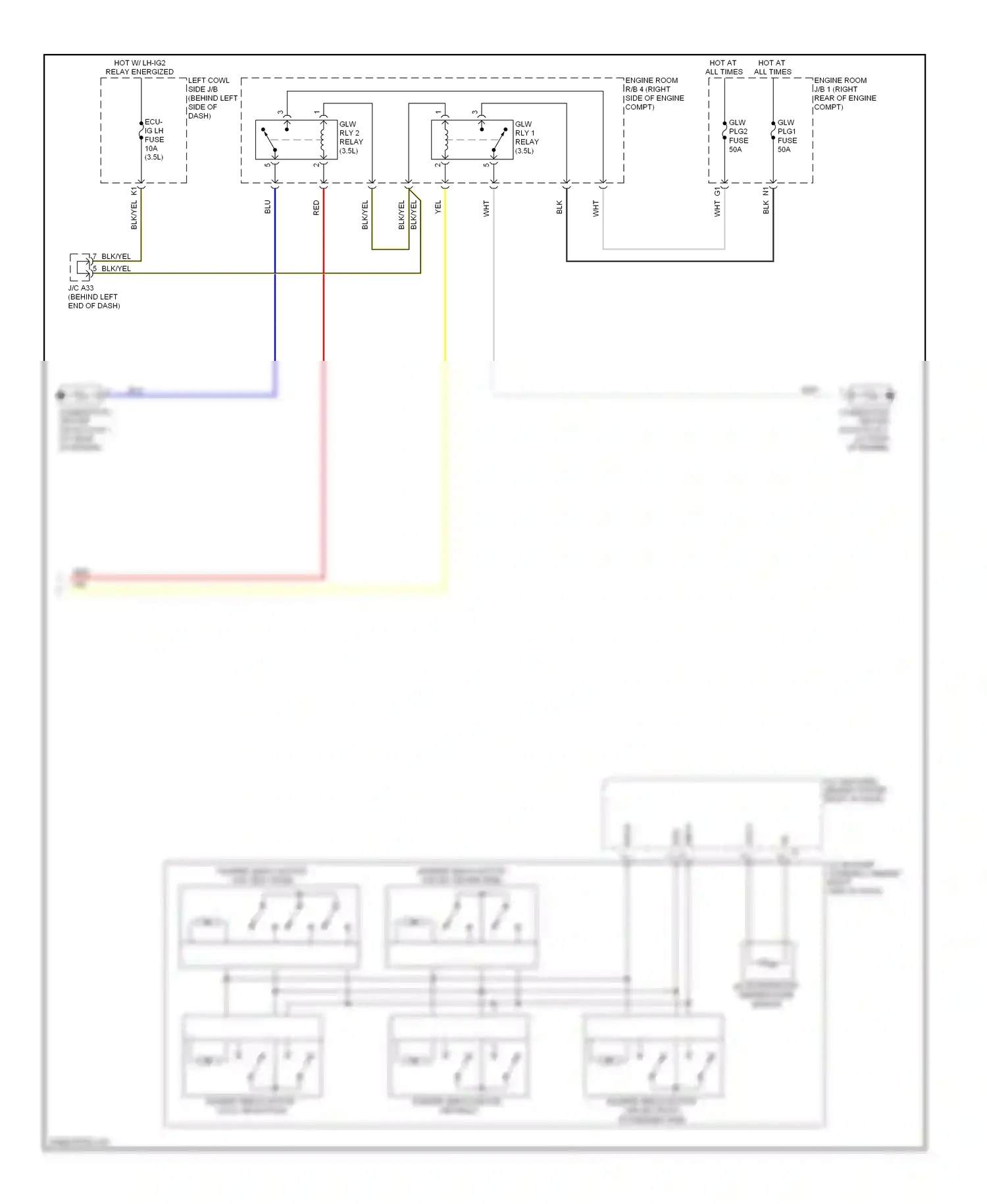 Wiring diagram 3.5l for Lexus GS III facelift (2007-2011) (4 of 22)