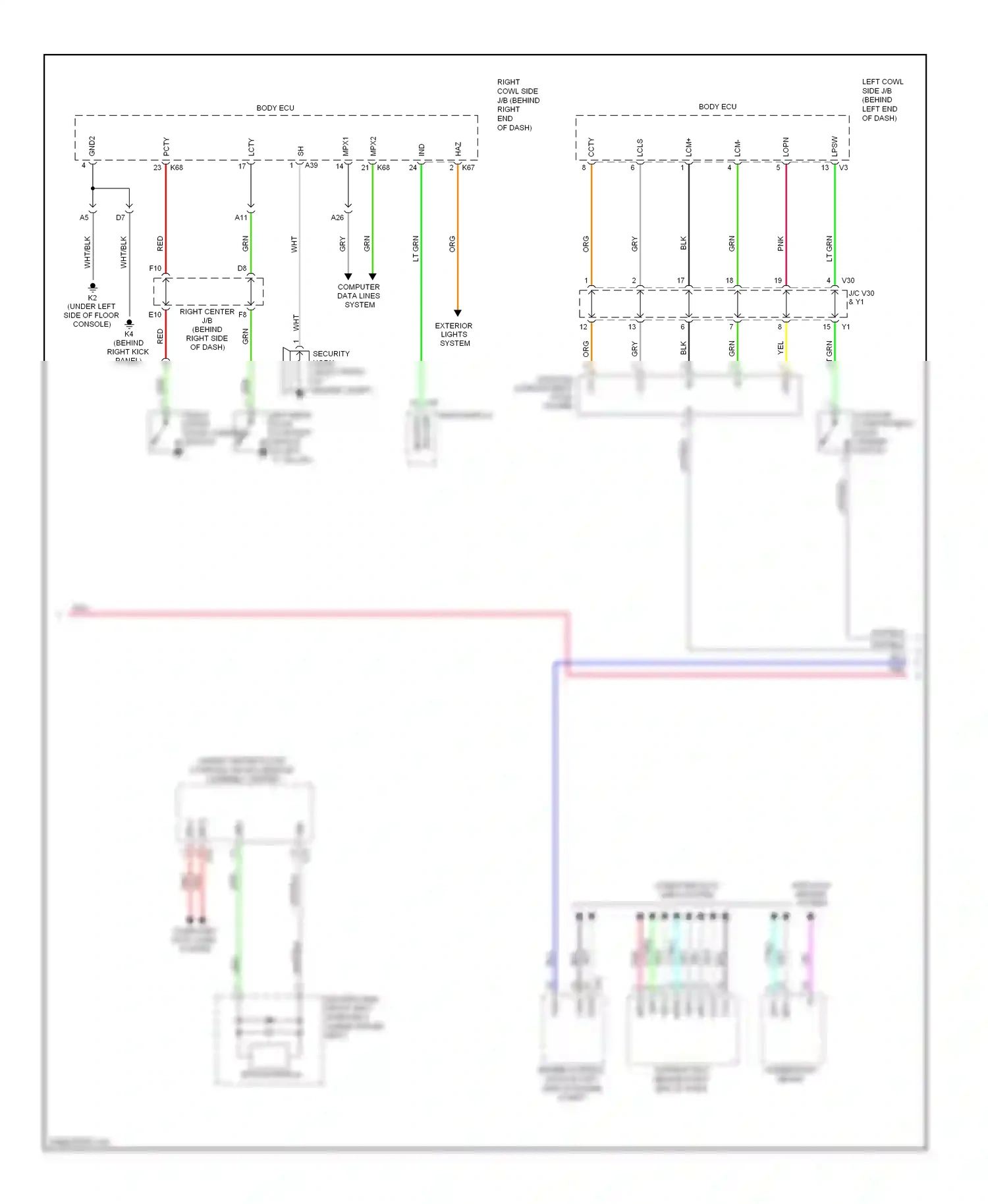Wiring diagram blk for Lexus GS III facelift (2007-2011) (121 of 182)